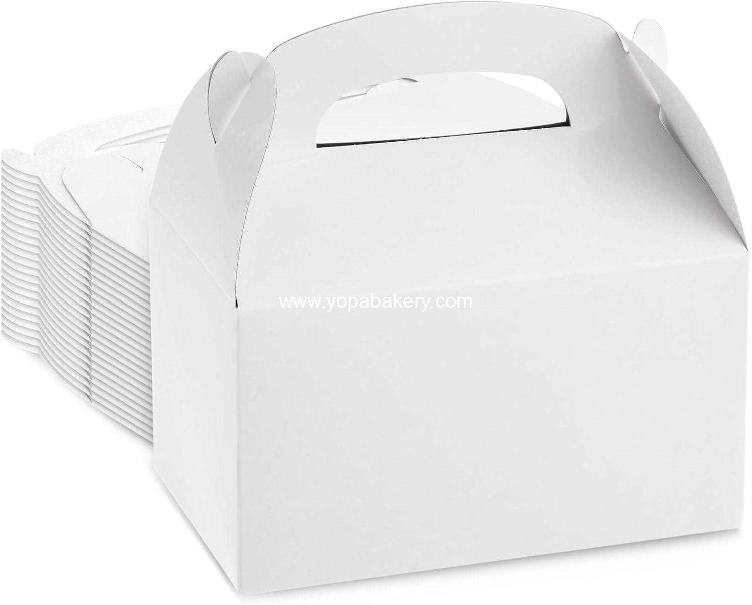 Wholesale 24-Pack Gable Boxes for Party Favors - White, 9.75 x 7 x 1.88 in - Durable Favor Containers with Handles - Customizable Treat Boxes for Weddings, Birthdays & Showers Factory