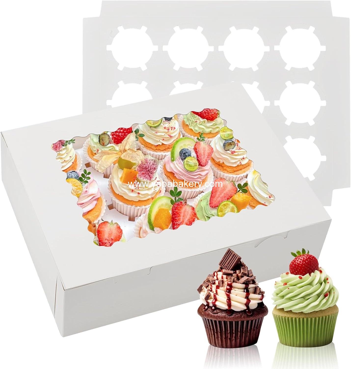 Wholesale Cupcake Boxes (6 Count) - Ideal for Parties and Events, Factory Wholesale Cupcake Boxes (6 Count) - Ideal for Parties and Events, Factory
