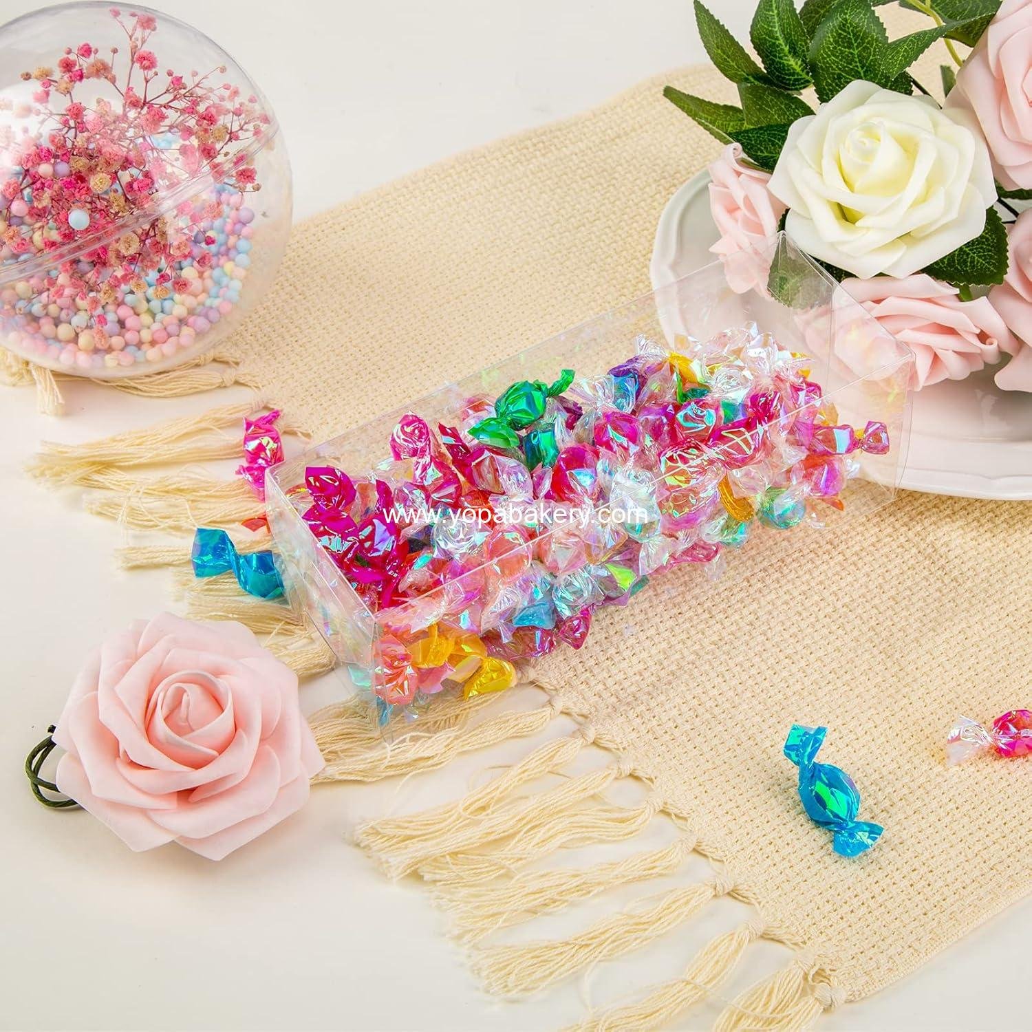 Wholesale Clear Treat Favor Boxes 2.5x2.5x7 Inches 32 Pack Wedding Baby Shower Party Factory Wholesale Clear Treat Favor Boxes 2.5x2.5x7 Inches 32 Pack Wedding Baby Shower Party Factory