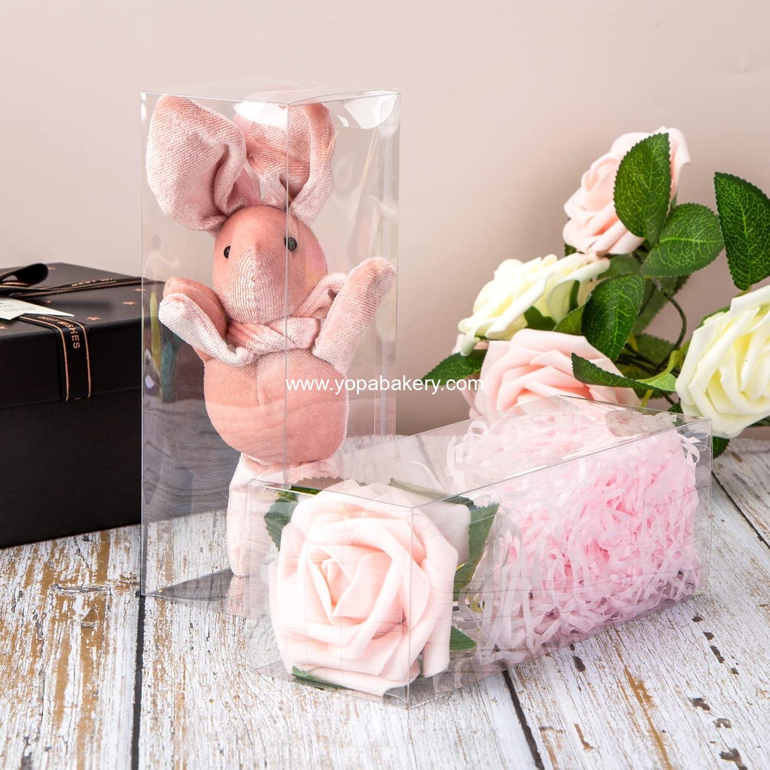 Wholesale Clear Treat Favor Boxes 2.5x2.5x7 Inches 32 Pack Wedding Baby Shower Party Factory Wholesale Clear Treat Favor Boxes 2.5x2.5x7 Inches 32 Pack Wedding Baby Shower Party Factory