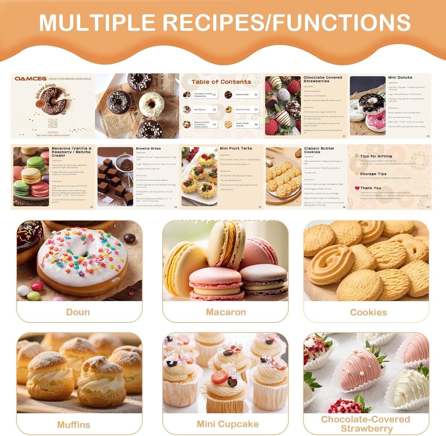 Wholesale 30 Pack 8x6x2.5 Inch Window Cookie Boxes Brown Bakery Treats for Christmas Gifts Desserts Donuts Pastries Factory