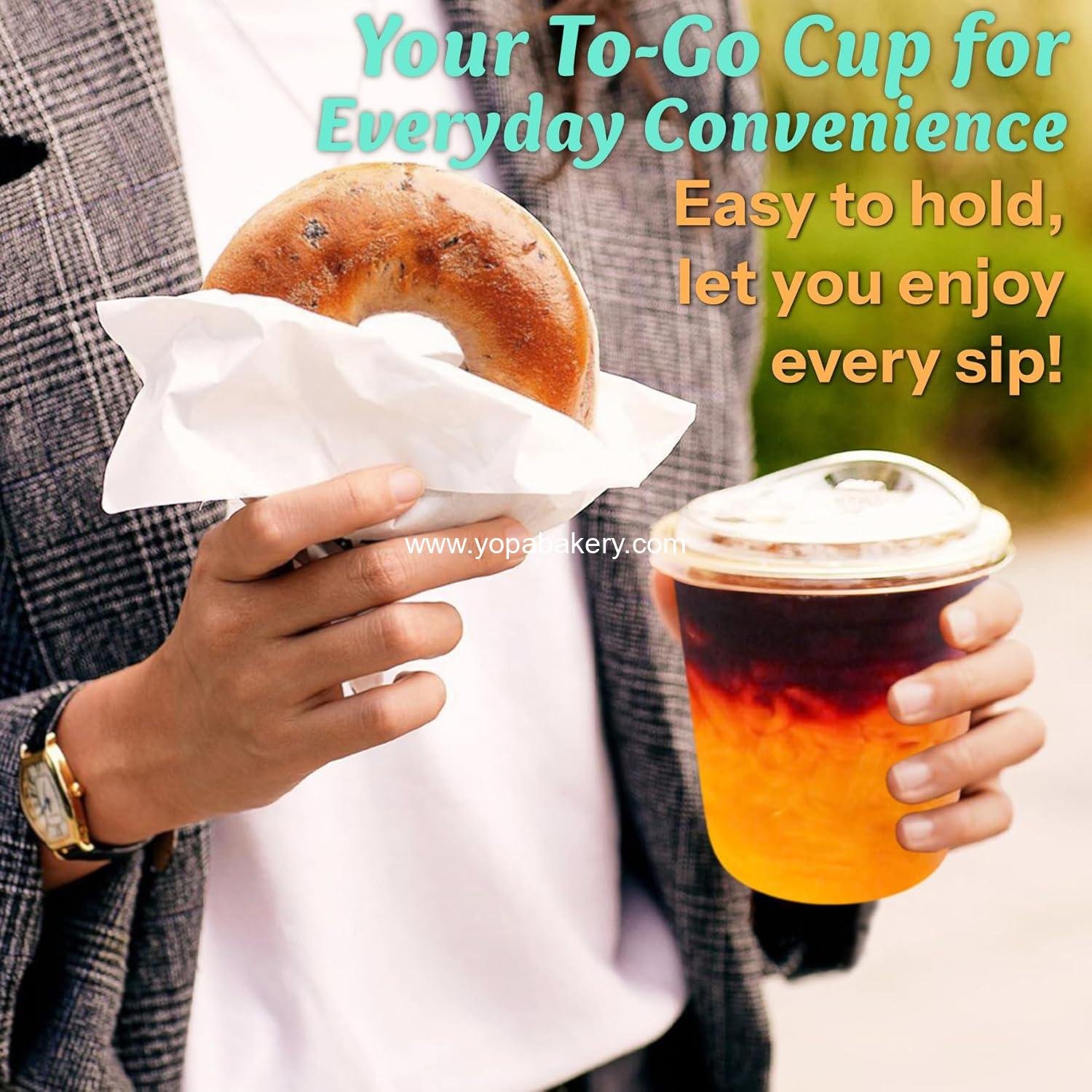 Wholesale 25-Pack 12oz BPA-Free Clear Plastic Cups with Strawless Sip Lids - Leakproof Disposable To-Go for Iced Coffee Smoothies Juice Kids Daily Use Gatherings Manufacturer