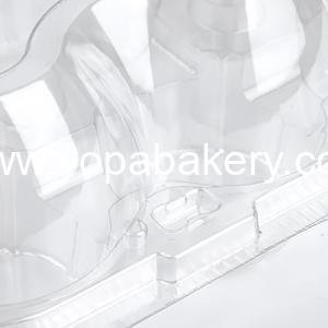 Wholesale 15 Sets 12-Count Clear Plastic Cupcake Containers Disposable Boxes Detachable Tall Lid Carriers Factory