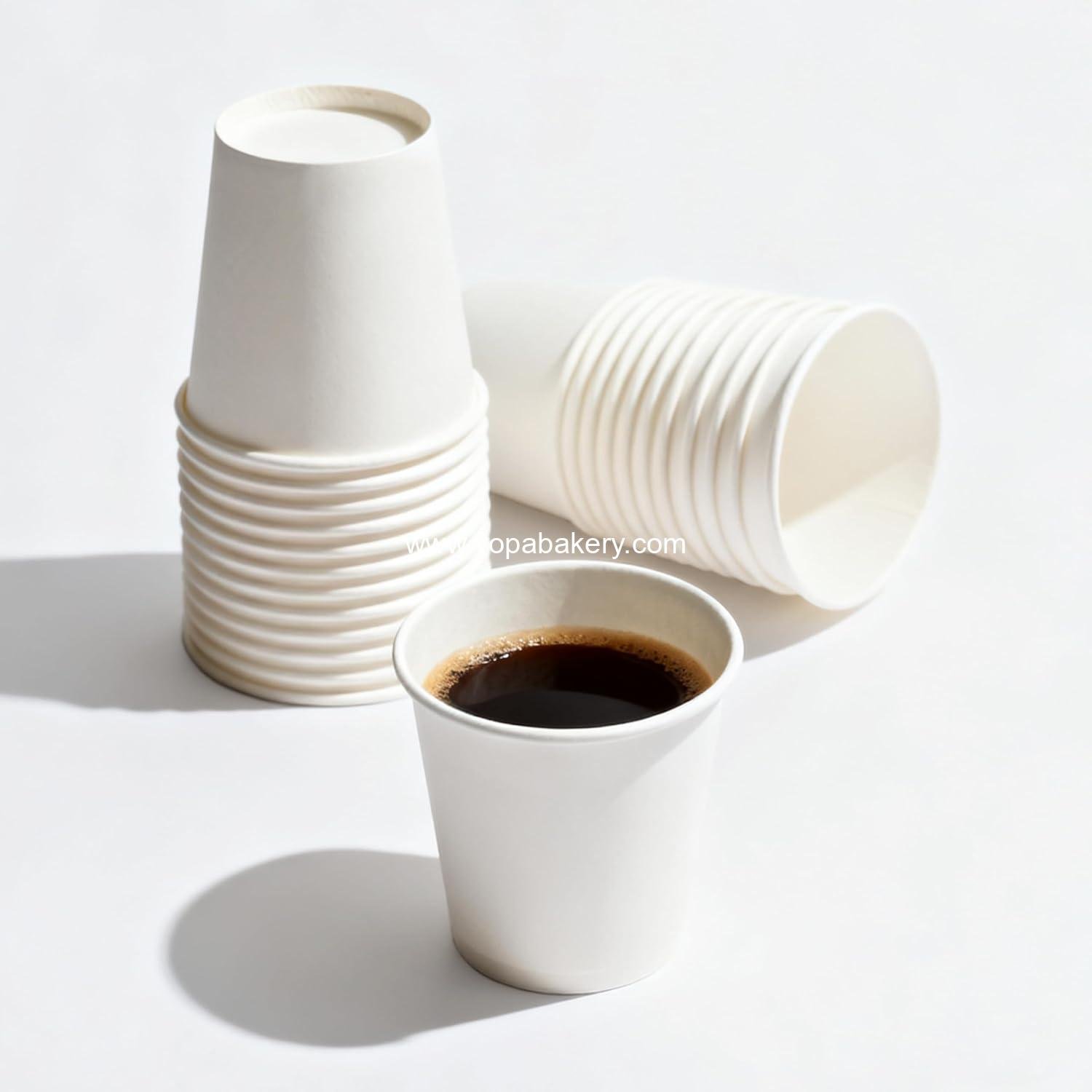 Wholesale 4oz 200 Count Disposable Espresso To Go Paper Travel Cups White Manufacturer