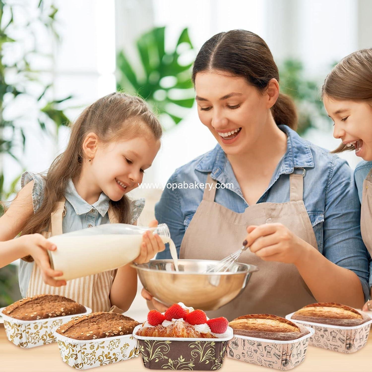 Wholesale 60 Pack 4.4x2.7x1.6 Inch Disposable Rectangle Paper Loaf Pans for Bread Cake Baking Microwave Oven Freezer Safe Manufacturer