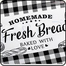 Wholesale 100 Pack Clear Plastic Bread Bags with Twist Ties Black Buffalo Plaid Design for Sourdough Cookies Rolls Bakery Home Bakers Gift Packaging Factory