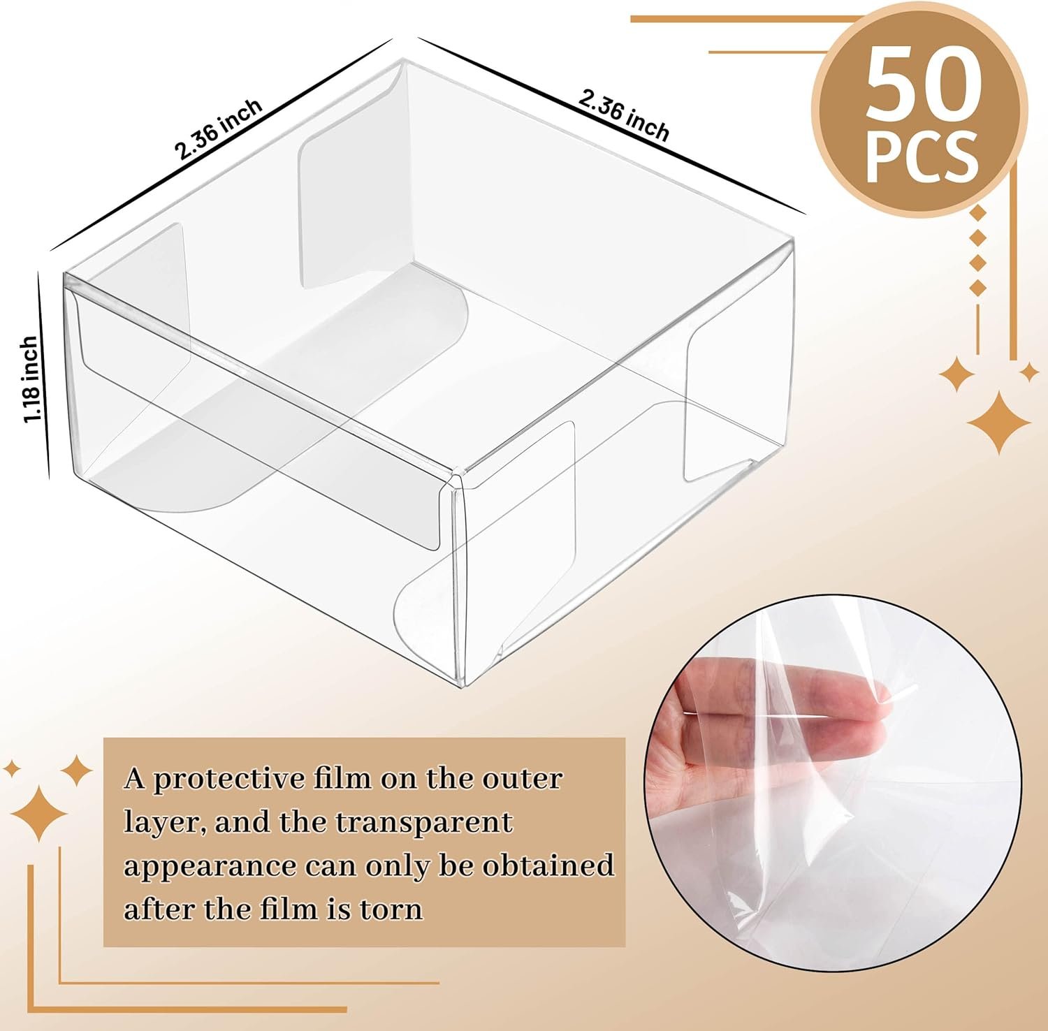 Wholesale 50PCS Clear Chocolate Covered Oreo Cookie Boxes 2.36x2.36x1.18in Individual Macaron Mooncake Packaging Weddings Easter Halloween Christmas Parties Factory Wholesale 50PCS Clear Chocolate Covered Oreo Cookie Boxes 2.36x2.36x1.18in Individual Macaron Mooncake Packaging Weddings Easter Halloween Christmas Parties Factory