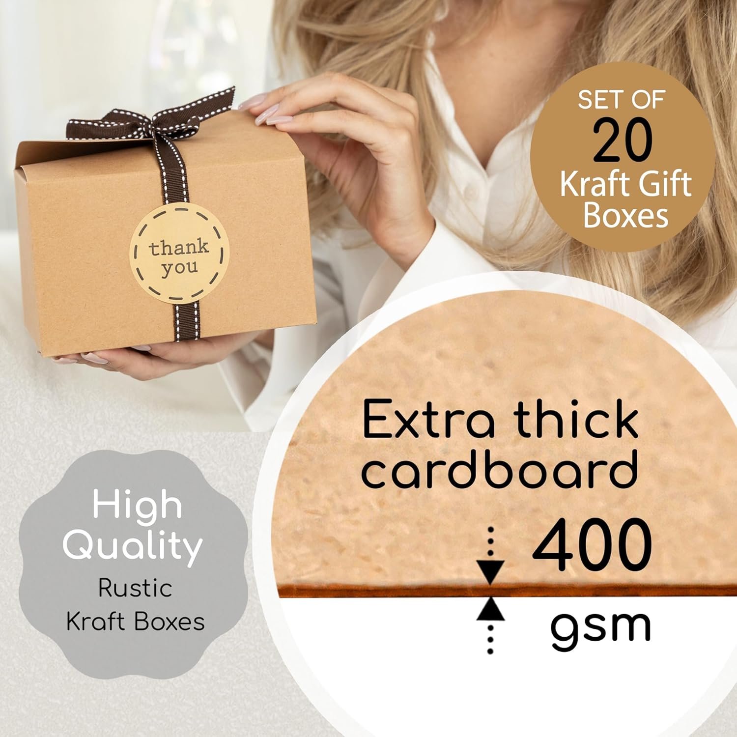 Wholesale 6.5” x 4” Brown Kraft Cookie Boxes with Ribbons Stickers (20 Pack) Small Cardboard Packaging for Gifts Baked Goods Candy Christmas Bakery Treats Empty Bulk Factory Wholesale 6.5” x 4” Brown Kraft Cookie Boxes with Ribbons Stickers (20 Pack) Small Cardboard Packaging for Gifts Baked Goods Candy Christmas Bakery Treats Empty Bulk Factory