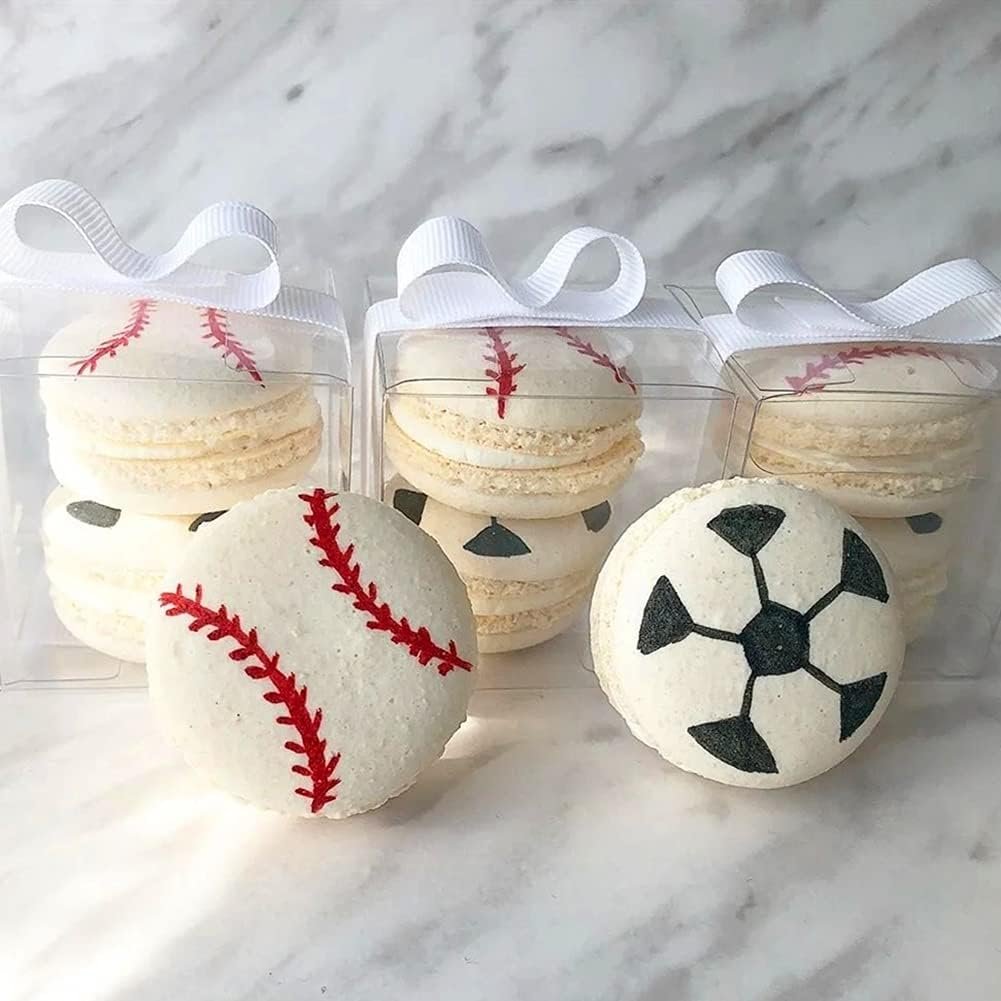 Wholesale 100 Pack 2x2x2 Inch Clear Favor Boxes with Ribbons Mini Transparent Cube for Candy Chocolate Bombs Plastic Individual Macaron Packaging Factory