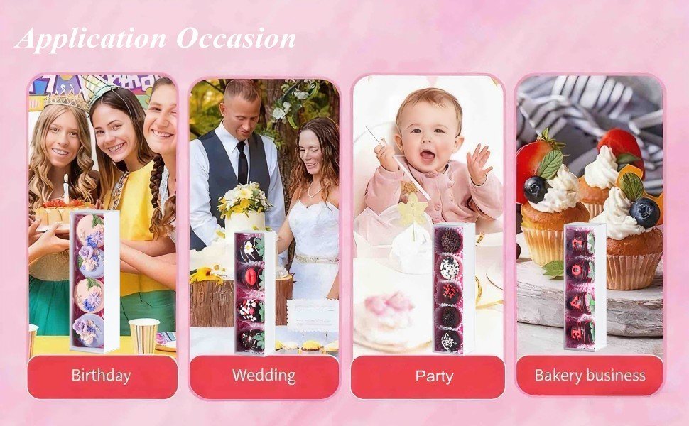 Wholesale 12-Pack White Chocolate Covered Strawberry Boxes for 4 Macaron Truffles Cookies Oreos Cocoa Bombs Cake Balls Factory