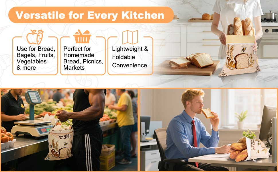 Wholesale 2-Pack XL 17x13in Reusable Beeswax Bread Bags for Sourdough Homemade Bread Natural Lined Freezer Friendly Food Storage Factory Wholesale 2-Pack XL 17x13in Reusable Beeswax Bread Bags for Sourdough Homemade Bread Natural Lined Freezer Friendly Food Storage Factory