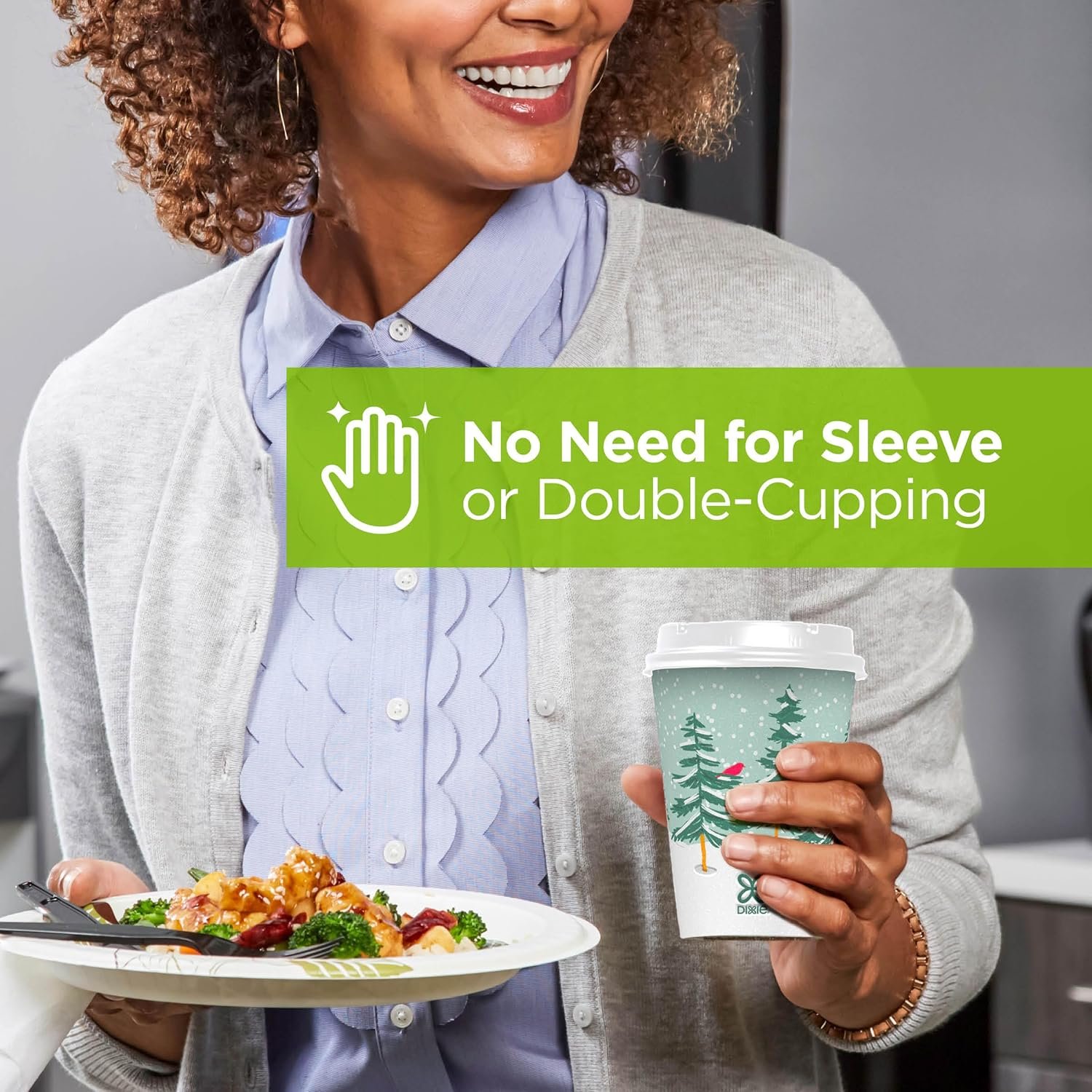 Wholesale 12 oz Insulated Paper Hot Coffee Cups Limited Edition Holiday Winter Fun Designs 500 Count 20 Packs of 25 Factory