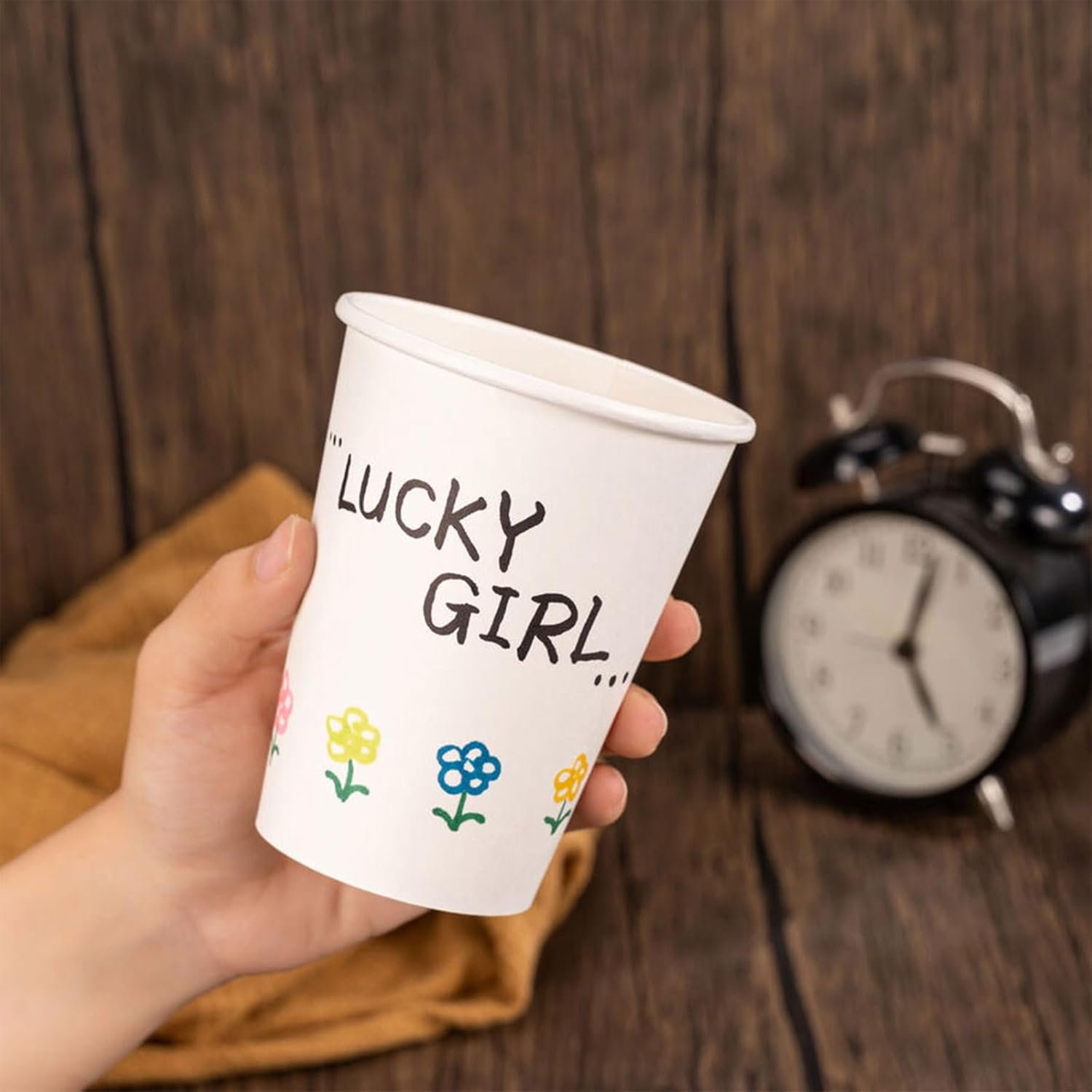 Wholesale 12 oz Disposable Paper Coffee Cups 300 Pack White Thickened Hot Design for Cafes Bistros Parties Events Factory