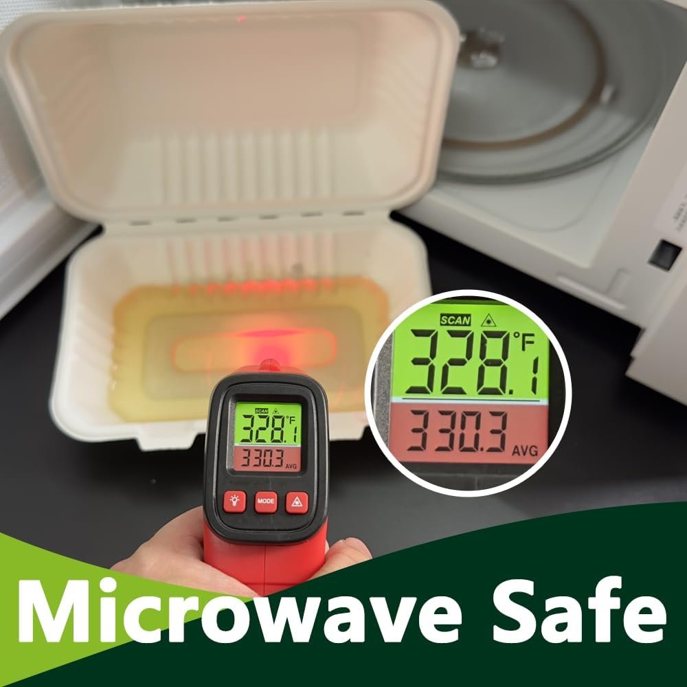 Wholesale 9x6 Inch Heavy Duty Clamshell Takeout Containers 75 Pack Compostable Bagasse Boxes with Lids Disposable To-Go for Lunch Salad Meal Prep Factory Wholesale 9x6 Inch Heavy Duty Clamshell Takeout Containers 75 Pack Compostable Bagasse Boxes with Lids Disposable To-Go for Lunch Salad Meal Prep Factory