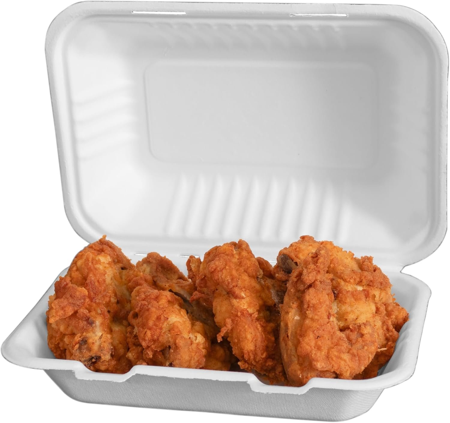 Wholesale 9x6 Inch Heavy Duty Clamshell Takeout Containers 75 Pack Compostable Bagasse Boxes with Lids Disposable To-Go for Lunch Salad Meal Prep Factory Wholesale 9x6 Inch Heavy Duty Clamshell Takeout Containers 75 Pack Compostable Bagasse Boxes with Lids Disposable To-Go for Lunch Salad Meal Prep Factory