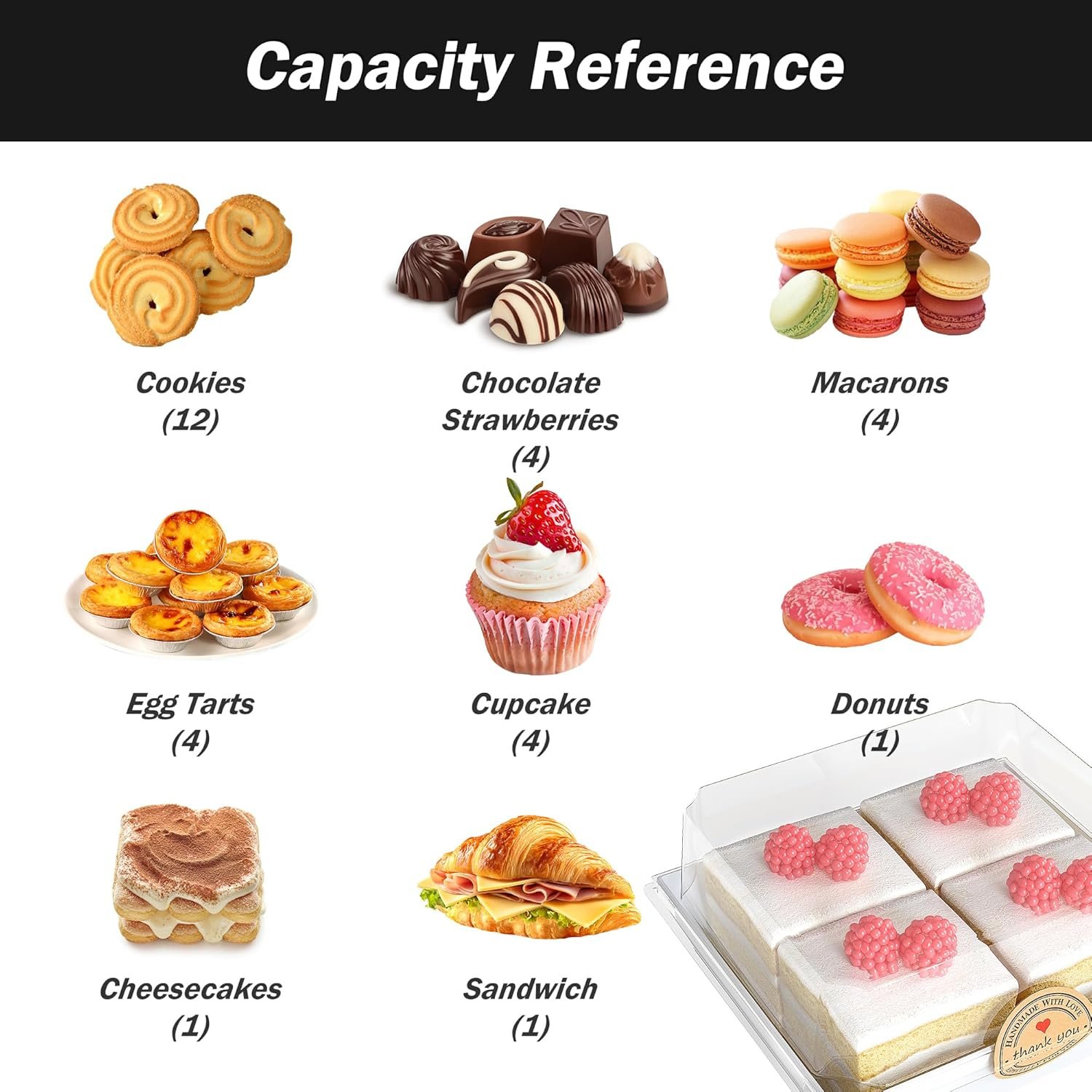 Wholesale 50 Pack Mini Charcuterie Boxes with Clear Lids Disposable Paper Food Containers White Dessert Boxes for Sandwiches Cookies Sushi Includes Strings Stickers 100 Forks Factory