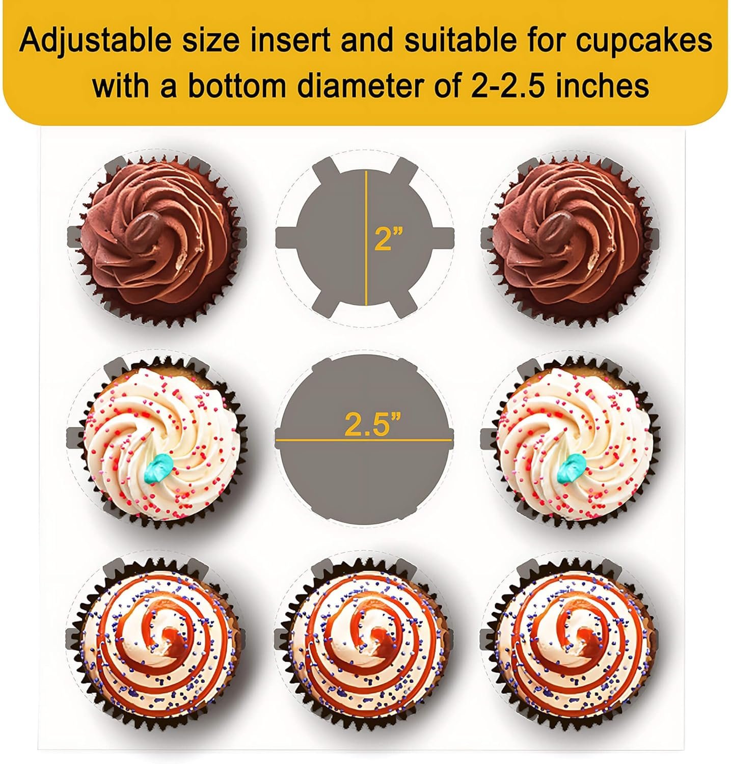 Wholesale 9x9x3 Inch 9-Count White Cupcake Boxes Window Insert Set of 8 for Muffins Cookies Factory