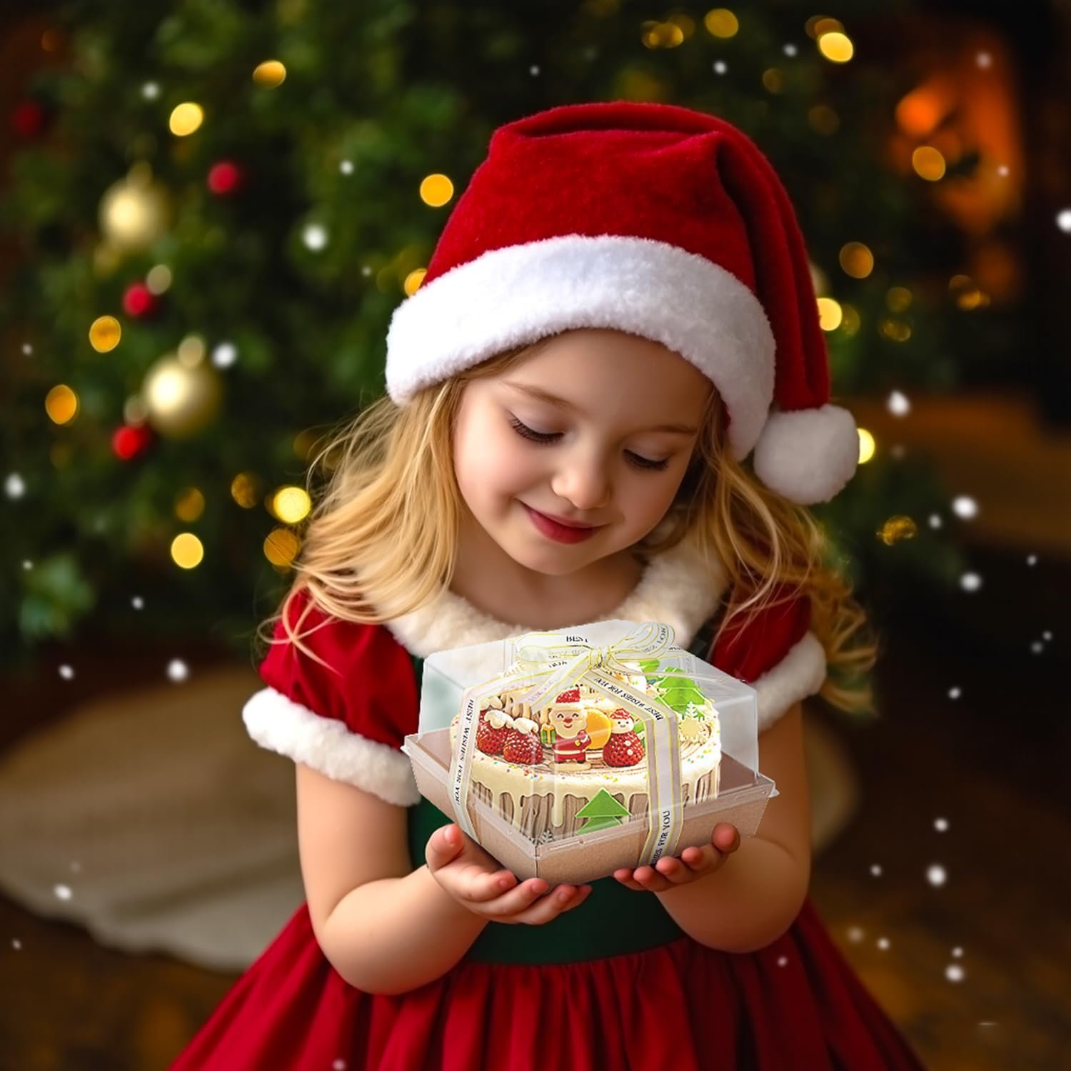 Wholesale 7x7x4 Inch Paper Charcuterie Boxes Clear Lid 25 Pack Large Disposable Bakery Containers for 4-6 Inch Cakes Cupcakes Pies Cookies Cocoa Bombs Factory