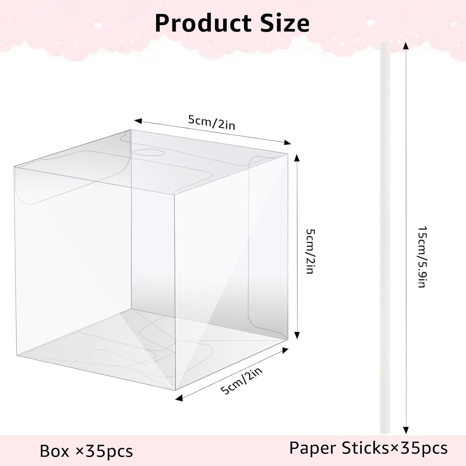 Wholesale 35-Pack Cake Pop Boxes Paper Sticks Kit Clear Hole Containers for Candy Macaron Lollipop Mini Plastic Wrapping Wedding Party Birthday Christmas Factory Wholesale 35-Pack Cake Pop Boxes Paper Sticks Kit Clear Hole Containers for Candy Macaron Lollipop Mini Plastic Wrapping Wedding Party Birthday Christmas Factory