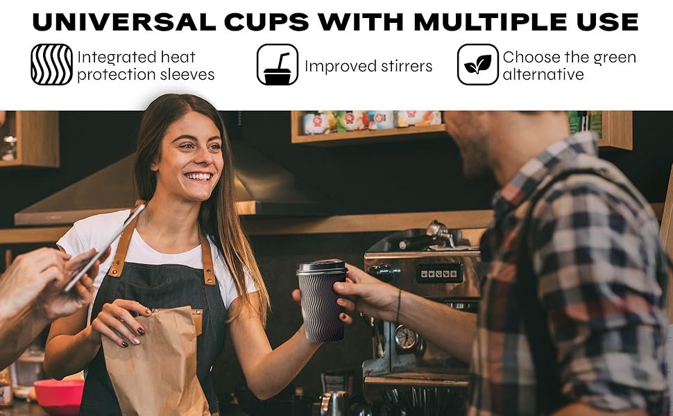 Wholesale 12oz Insulated Disposable Paper Coffee Cups with Lids Straws 100 Pack Hot Beverage Tea To Go Home Office Party Black Factory Wholesale 12oz Insulated Disposable Paper Coffee Cups with Lids Straws 100 Pack Hot Beverage Tea To Go Home Office Party Black Factory