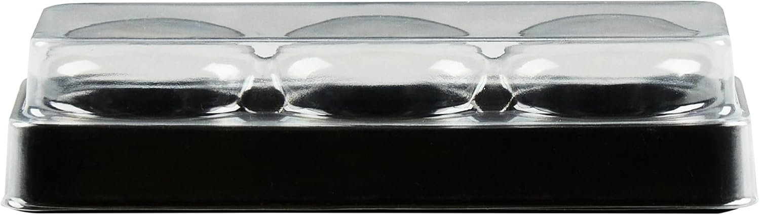 Wholesale 5.7 x 2.2 x 1.4 Inch Macaron Boxes 100 Pack Fits 3 Durable Disposable Black PET Plastic Shockproof Clear Lid Factory Wholesale 5.7 x 2.2 x 1.4 Inch Macaron Boxes 100 Pack Fits 3 Durable Disposable Black PET Plastic Shockproof Clear Lid Factory