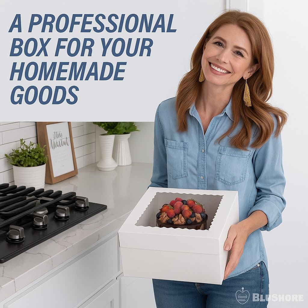 Wholesale 5-Pack 12x12x8 Tall Cake Boxes with 0.5