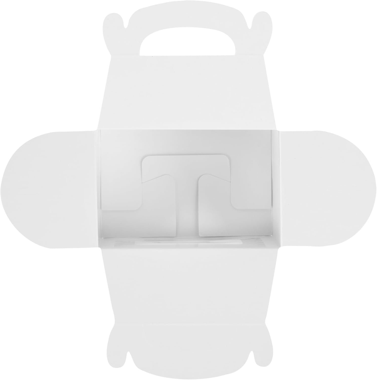 Wholesale 4x2.5x2.5 Inch Striped Pink White Gable Barn Boxes Clear PET Window Built-In Handle 25 Pack Party Favors Factory