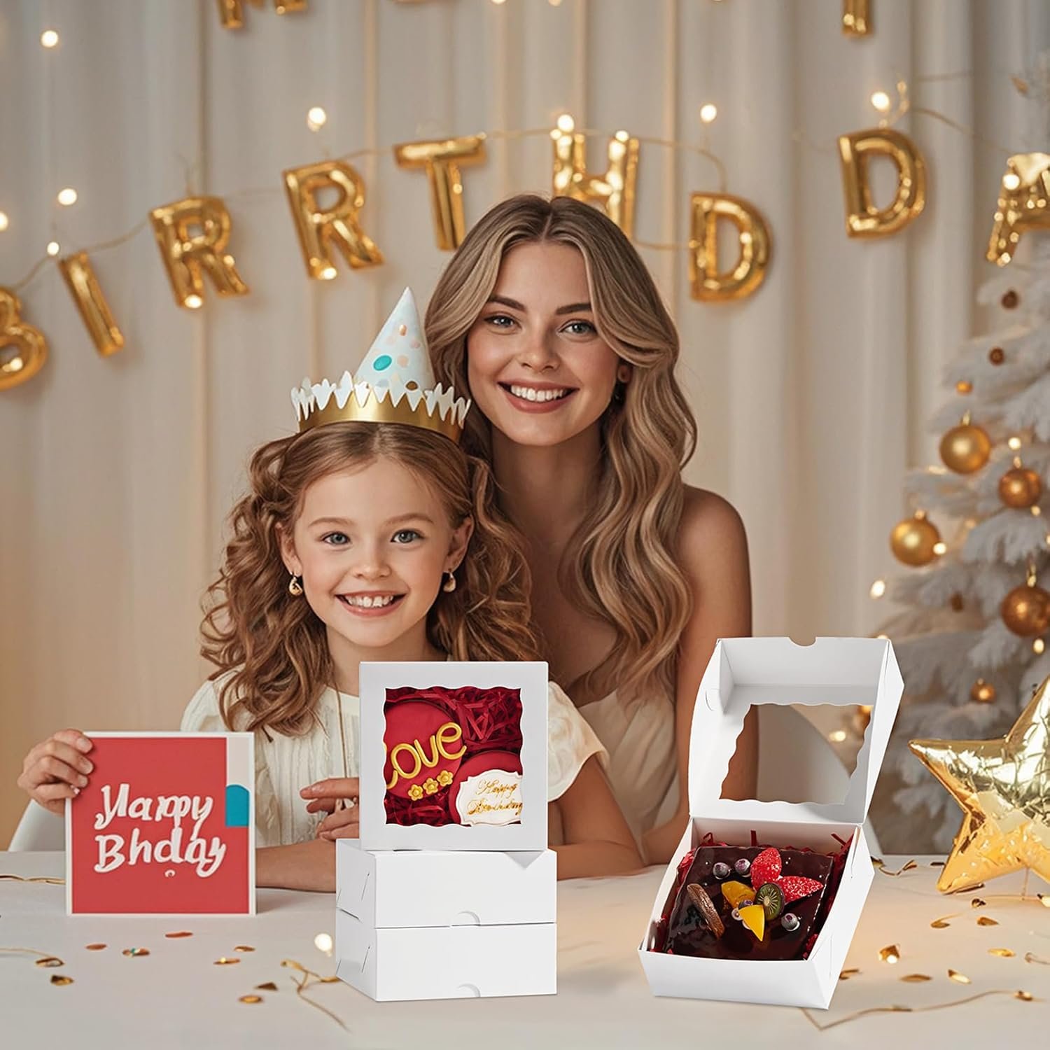 Wholesale 20 Pack 5x5x2 Inch Bakery Boxes for Chocolate Strawberries 4 Mini Cakes Cookies Macarons Pies Brownies Manufacturer Wholesale 20 Pack 5x5x2 Inch Bakery Boxes for Chocolate Strawberries 4 Mini Cakes Cookies Macarons Pies Brownies Manufacturer