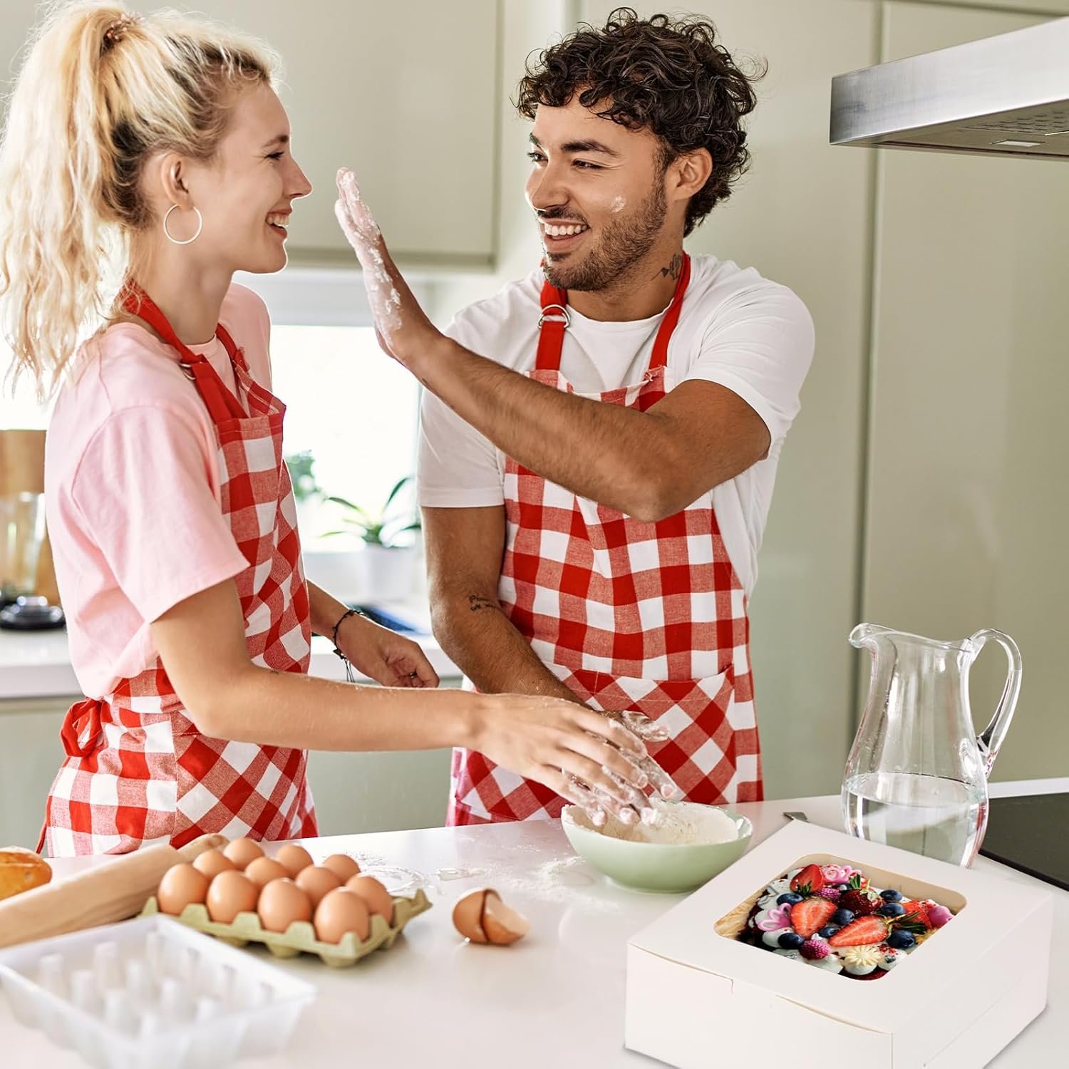 Wholesale 24pcs 10x10x5 Inch White Square Bakery Boxes with Window for Cakes Pastries Cookies Pies Chocolates Birthday Wedding Mother's Day Factory Wholesale 24pcs 10x10x5 Inch White Square Bakery Boxes with Window for Cakes Pastries Cookies Pies Chocolates Birthday Wedding Mother's Day Factory