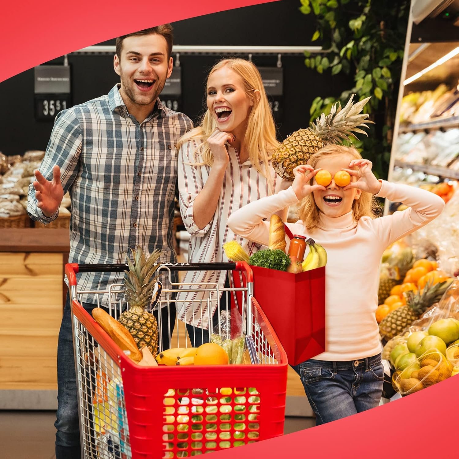 Wholesale 50 Pieces Reusable Non-Woven Foldable Tote Shopping Bags with Handles for Boutiques Red Factory Wholesale 50 Pieces Reusable Non-Woven Foldable Tote Shopping Bags with Handles for Boutiques Red Factory