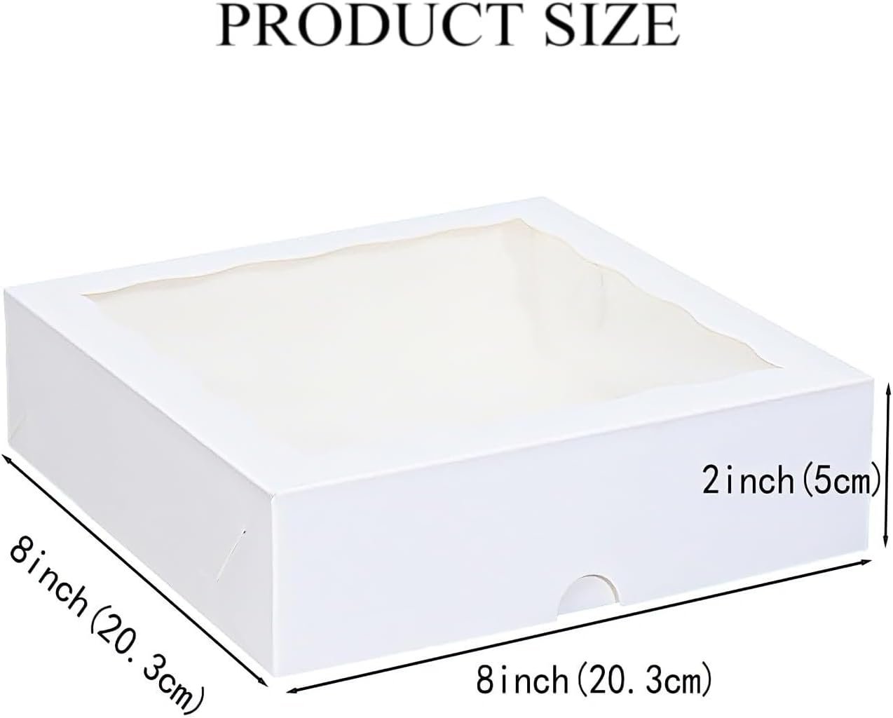 Wholesale 15pcs 8x8x2 Inch Window Bakery Boxes for Cookies Chocolate Strawberries Cakesicles Pies Truffles Easter Treats Factory