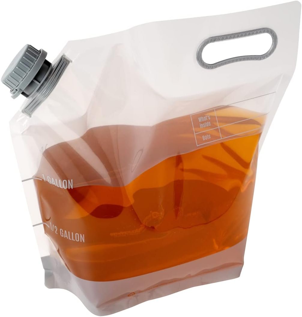 Wholesale 1-Gallon Collapsible Water Bags 10-Pack Clear Plastic Beverage Containers Tamper-Evident Caps Durable Handle for Events Camping Hiking Factory Wholesale 1-Gallon Collapsible Water Bags 10-Pack Clear Plastic Beverage Containers Tamper-Evident Caps Durable Handle for Events Camping Hiking Factory