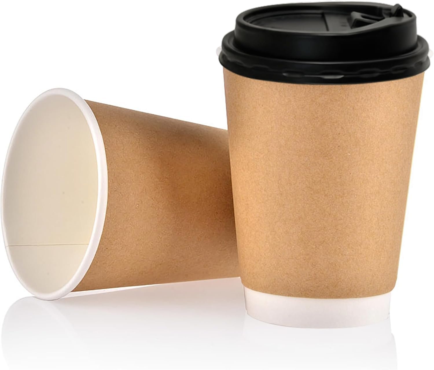 Wholesale 12oz Disposable Double Wall Insulated Paper Coffee Cups with Lids for Hot To-Go Drinks Coffee Supplies Daily Use Events Manufacturer