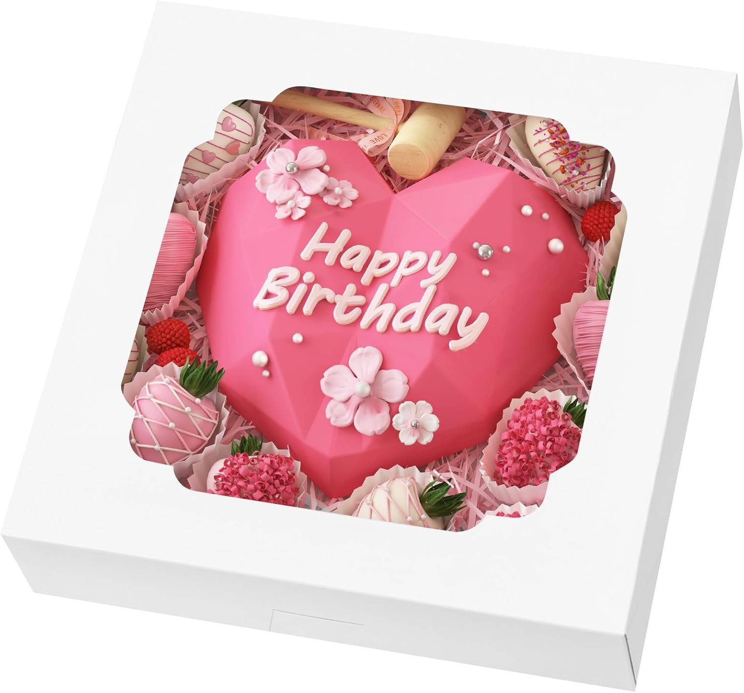 Wholesale 45pcs 10x10x2.5 Inch White Bakery Boxes with Window for Pies Cookies Pastries Muffins Donuts Factory