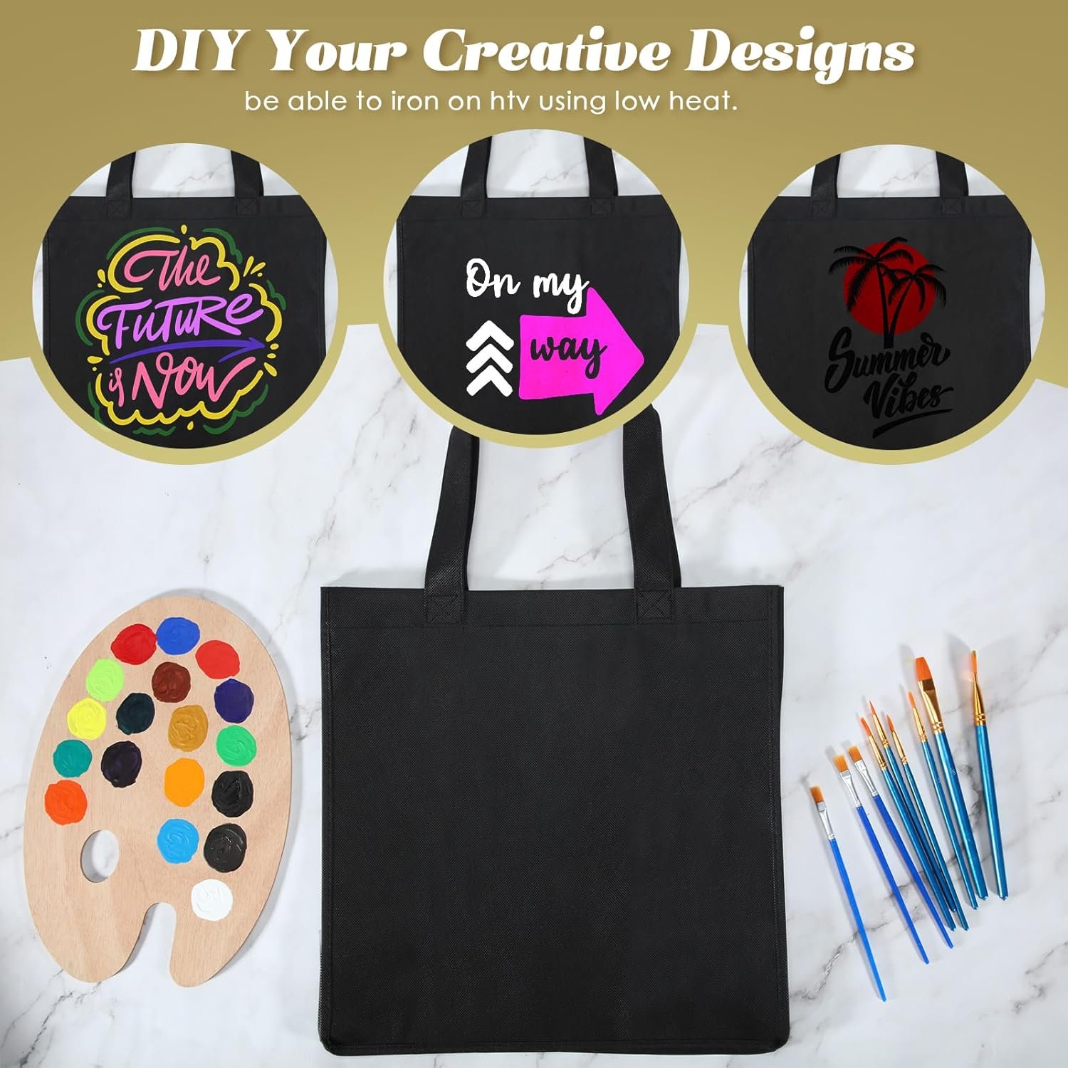 Wholesale 100 PCS Reusable Non Woven Grocery Handle Tote Bags for Shop Events Retail Stores Black Factory Wholesale 100 PCS Reusable Non Woven Grocery Handle Tote Bags for Shop Events Retail Stores Black Factory