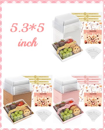 Wholesale 48 Pack 12x8x2.5 Inch Window Cookie Boxes Bakery Treats Christmas Gifts Desserts Donuts Pastries Brown Factory
