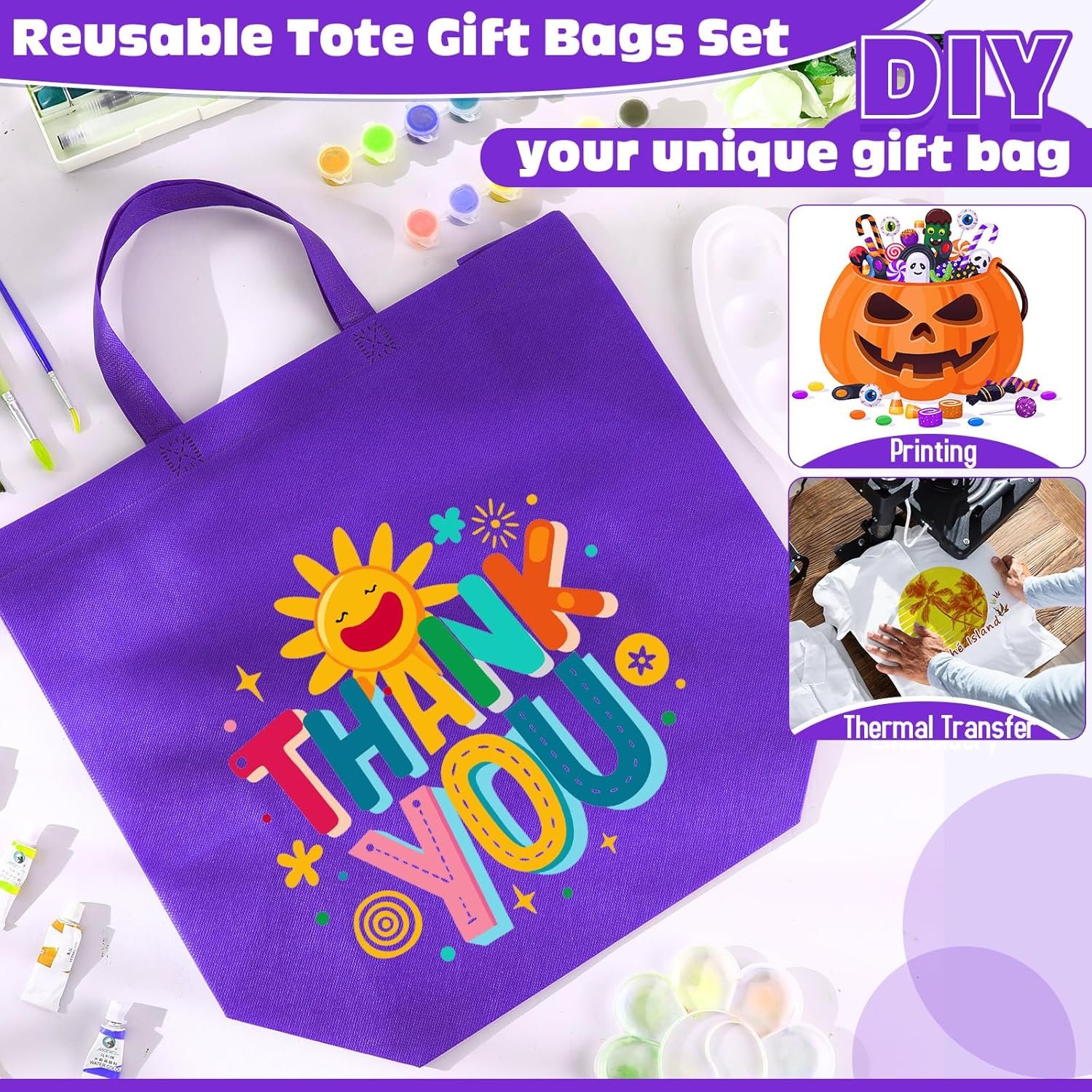 Wholesale Large Reusable Non-Woven Grocery Shopping Bags with Handles Foldable Portable Tote 16x6x12 Inch Factory