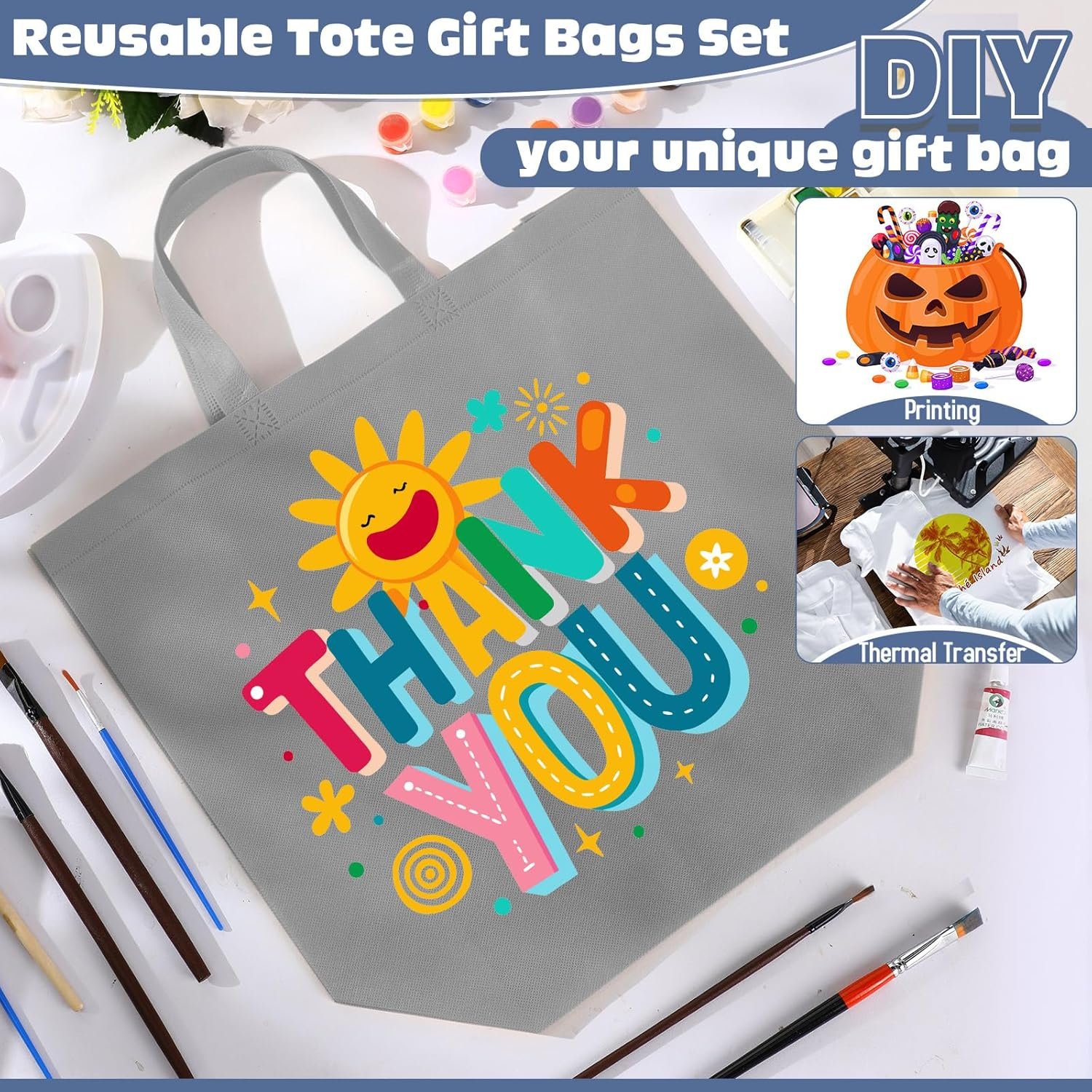 Wholesale Large Non-Woven Reusable Grocery Tote Bags with Handles Foldable Portable 16x6x12 Inch Factory