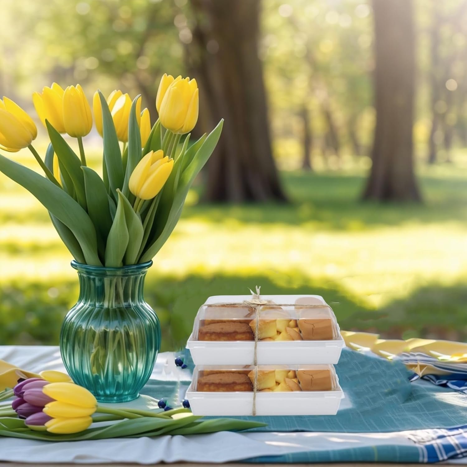 Wholesale 7 x 5 Inch 40 Pack White Paper Charcuterie Boxes Clear Lids Disposable Bakery Takeout Containers Cupcakes Sandwiches Sushi Cookies Salads Cocoa Bombs manufacturer