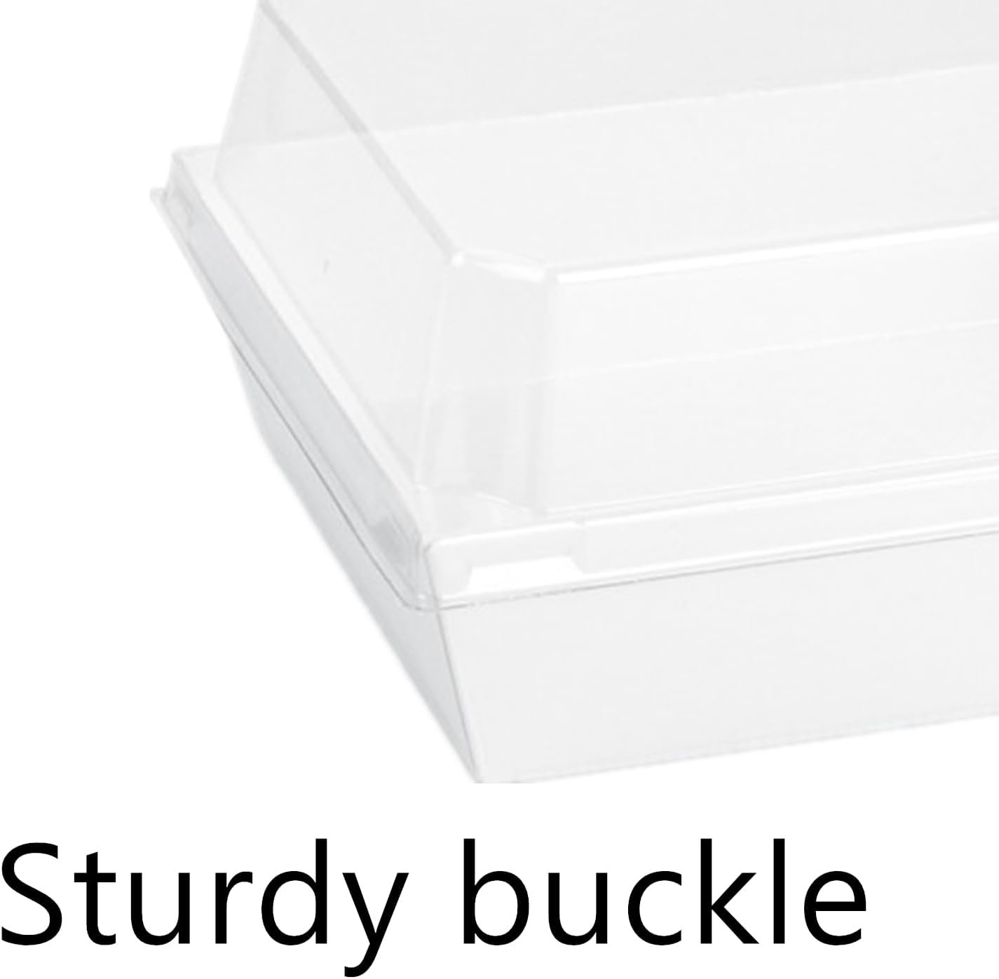 Wholesale 7 x 5 Inch 40 Pack White Paper Charcuterie Boxes Clear Lids Disposable Bakery Takeout Containers Cupcakes Sandwiches Sushi Cookies Salads Cocoa Bombs manufacturer