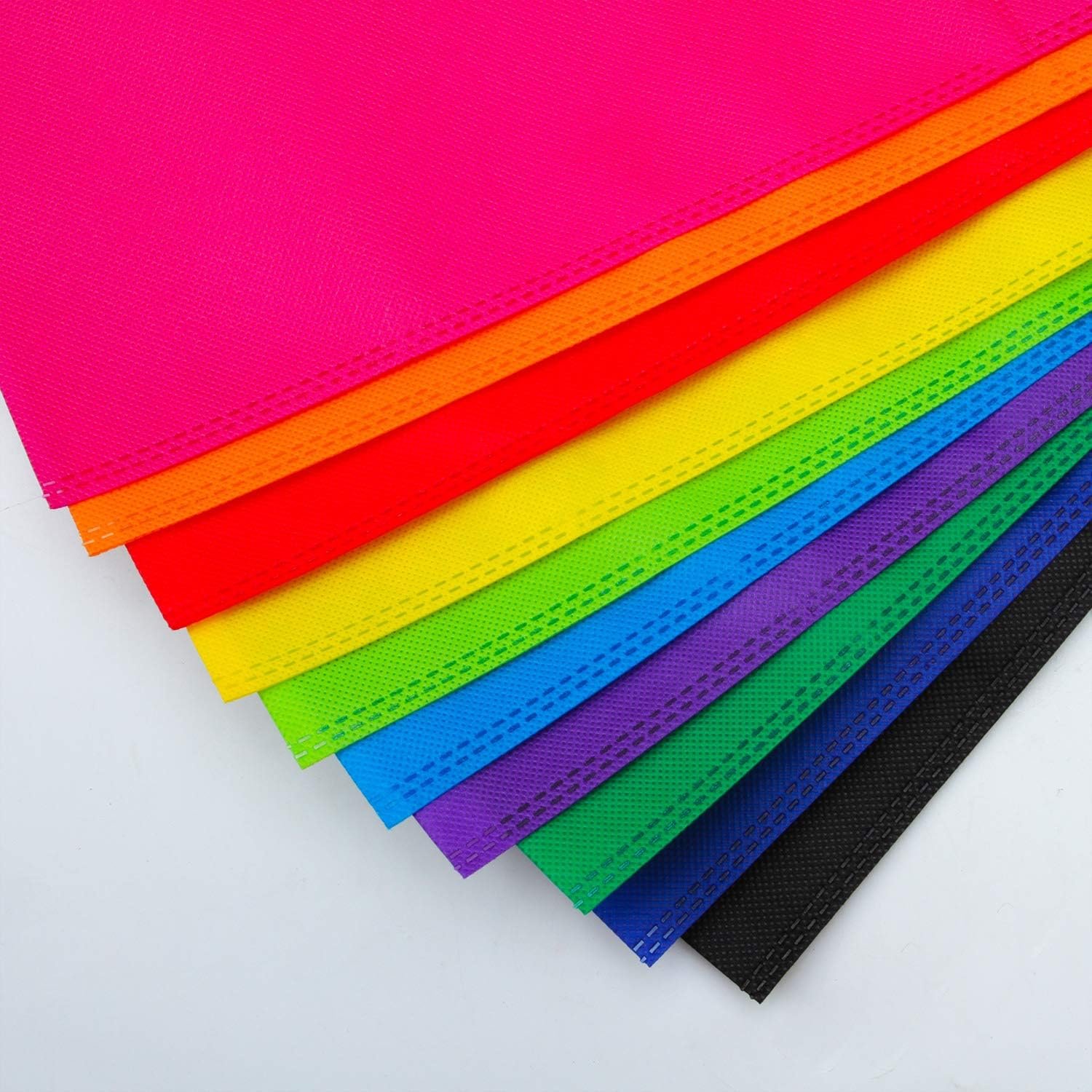 Wholesale 50 Pieces 9.5×11.5 Inch Non-woven Rainbow Party Gift Bags with Handles Goodie Treat Favor Tote Bags for Birthday Supplies Factory Wholesale 50 Pieces 9.5×11.5 Inch Non-woven Rainbow Party Gift Bags with Handles Goodie Treat Favor Tote Bags for Birthday Supplies Factory