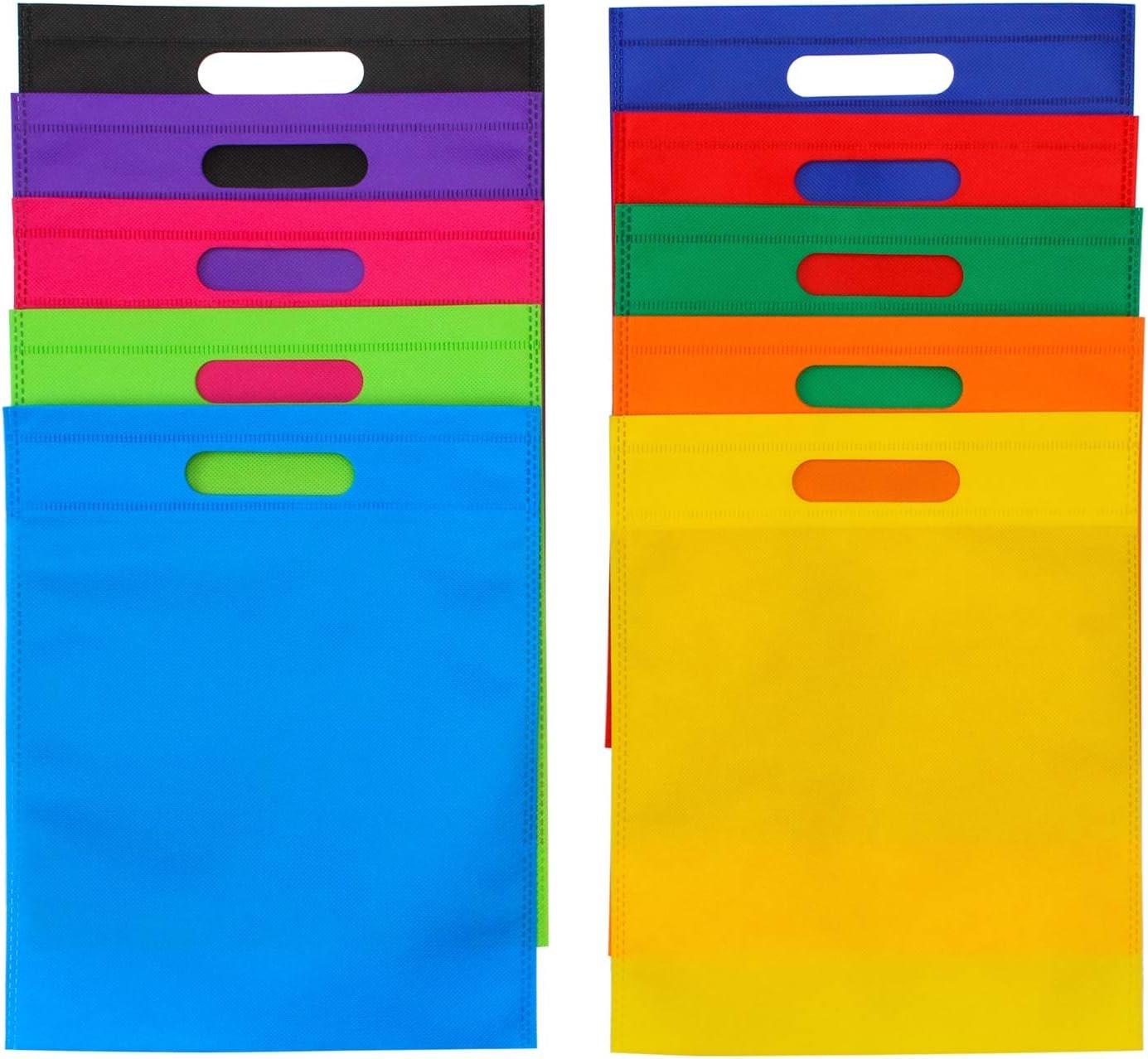 Wholesale 50 Pieces 9.5×11.5 Inch Non-woven Rainbow Party Gift Bags with Handles Goodie Treat Favor Tote Bags for Birthday Supplies Factory Wholesale 50 Pieces 9.5×11.5 Inch Non-woven Rainbow Party Gift Bags with Handles Goodie Treat Favor Tote Bags for Birthday Supplies Factory