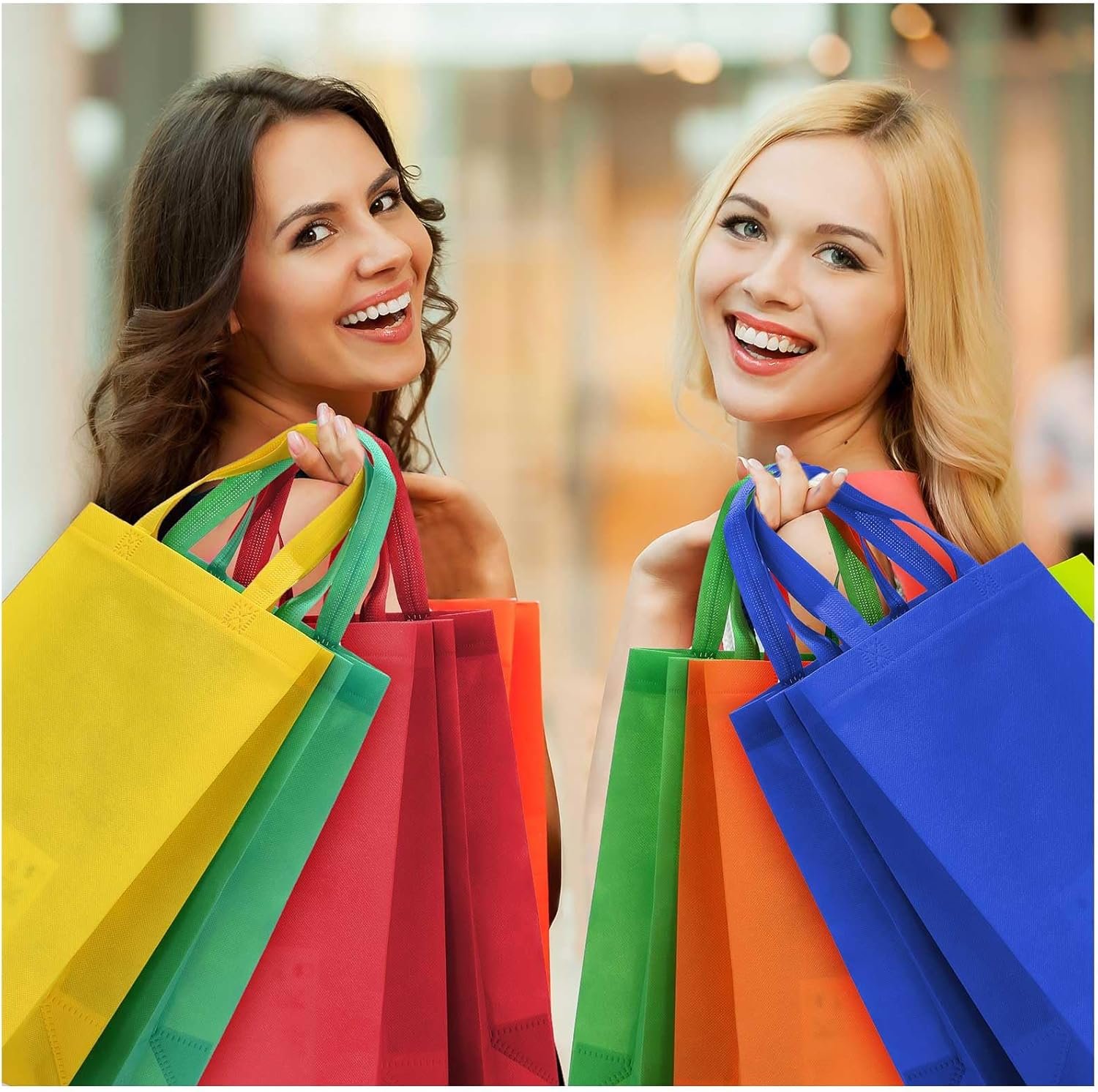 Wholesale 72 Pcs Non Woven Tote Bags Reusable with Handles Grocery Gift Bags for Christmas Party Favors Factory Wholesale 72 Pcs Non Woven Tote Bags Reusable with Handles Grocery Gift Bags for Christmas Party Favors Factory