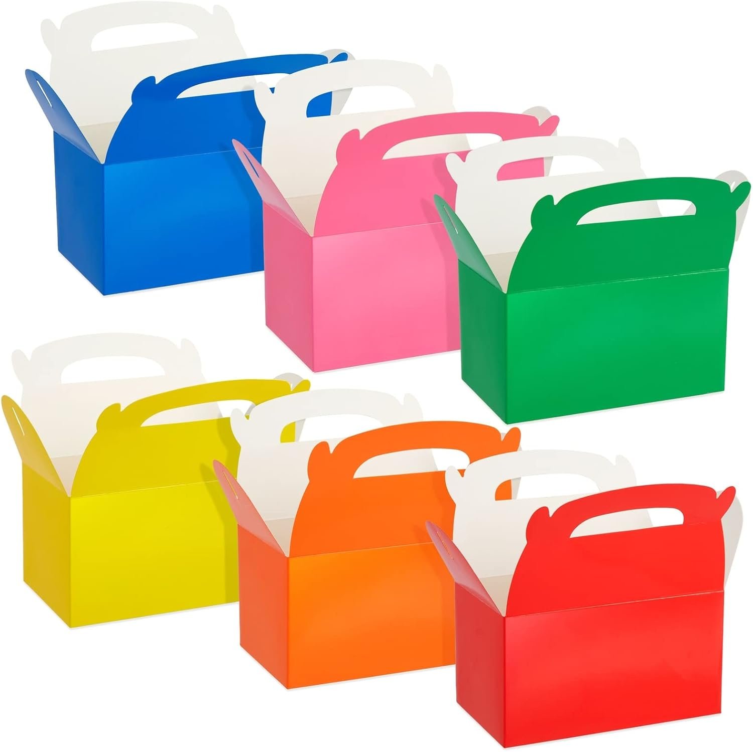 Wholesale 24-Pack Rainbow Gable Party Favor Boxes 6.2x3.5x3.6in Easy Assembly Candy Treat Small Gift Boxes Factory