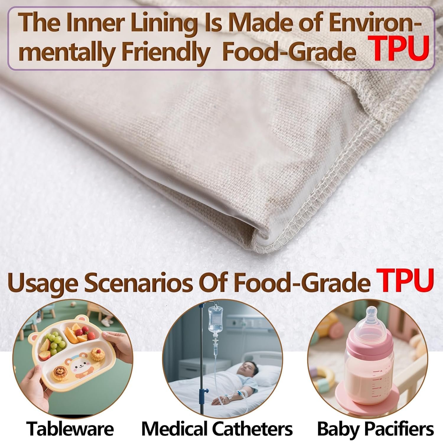 OEM 3-Pack Large 17x13 Inch Linen Bread Bags with Inner Lining for Sourdough Homemade Bread Reusable Fresh-Keeping Storage manufacturer