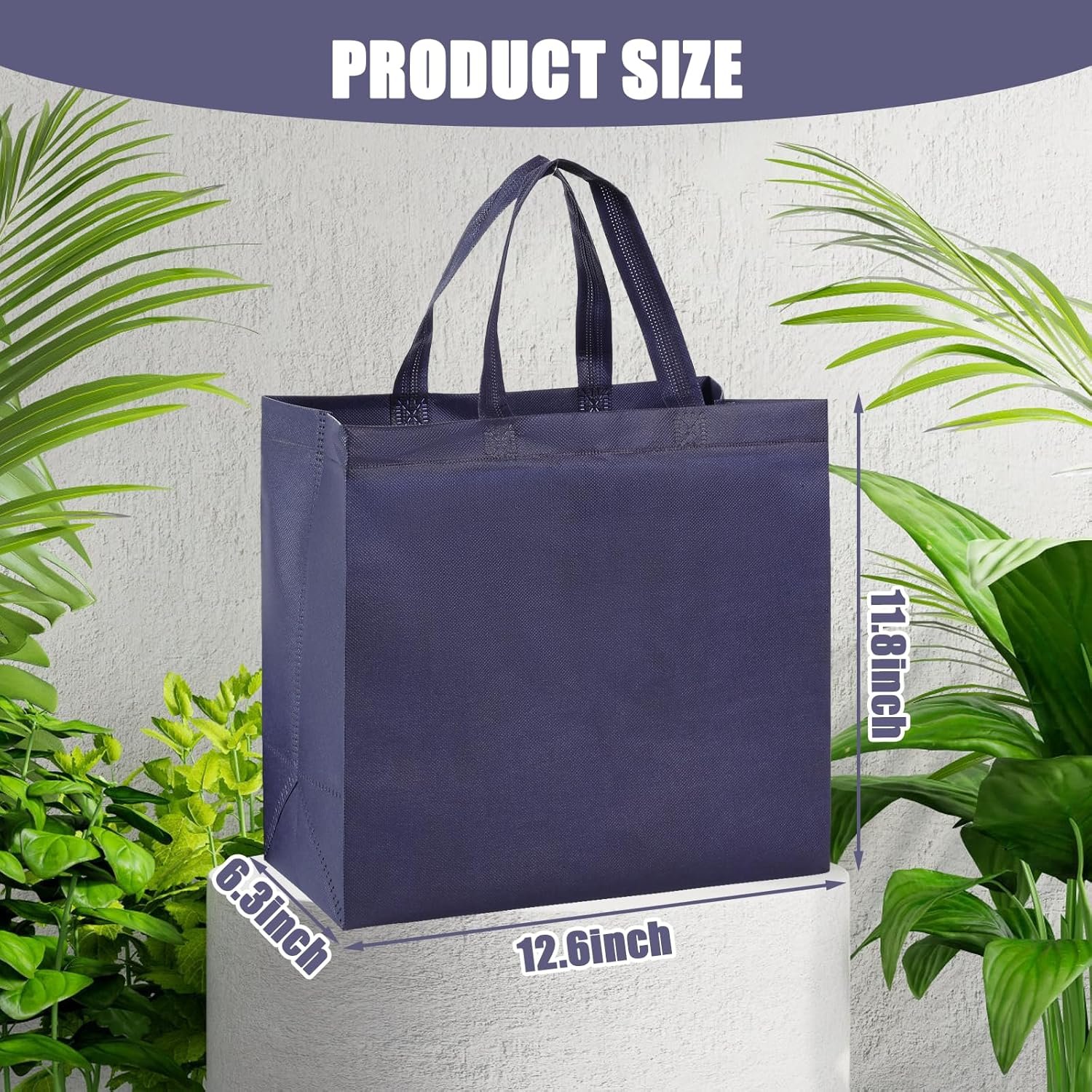 Wholesale 50Pcs Large Reusable Non-Woven Foldable Shopping Tote Bags with Handles Grocery Bulk for Boutiques Factory