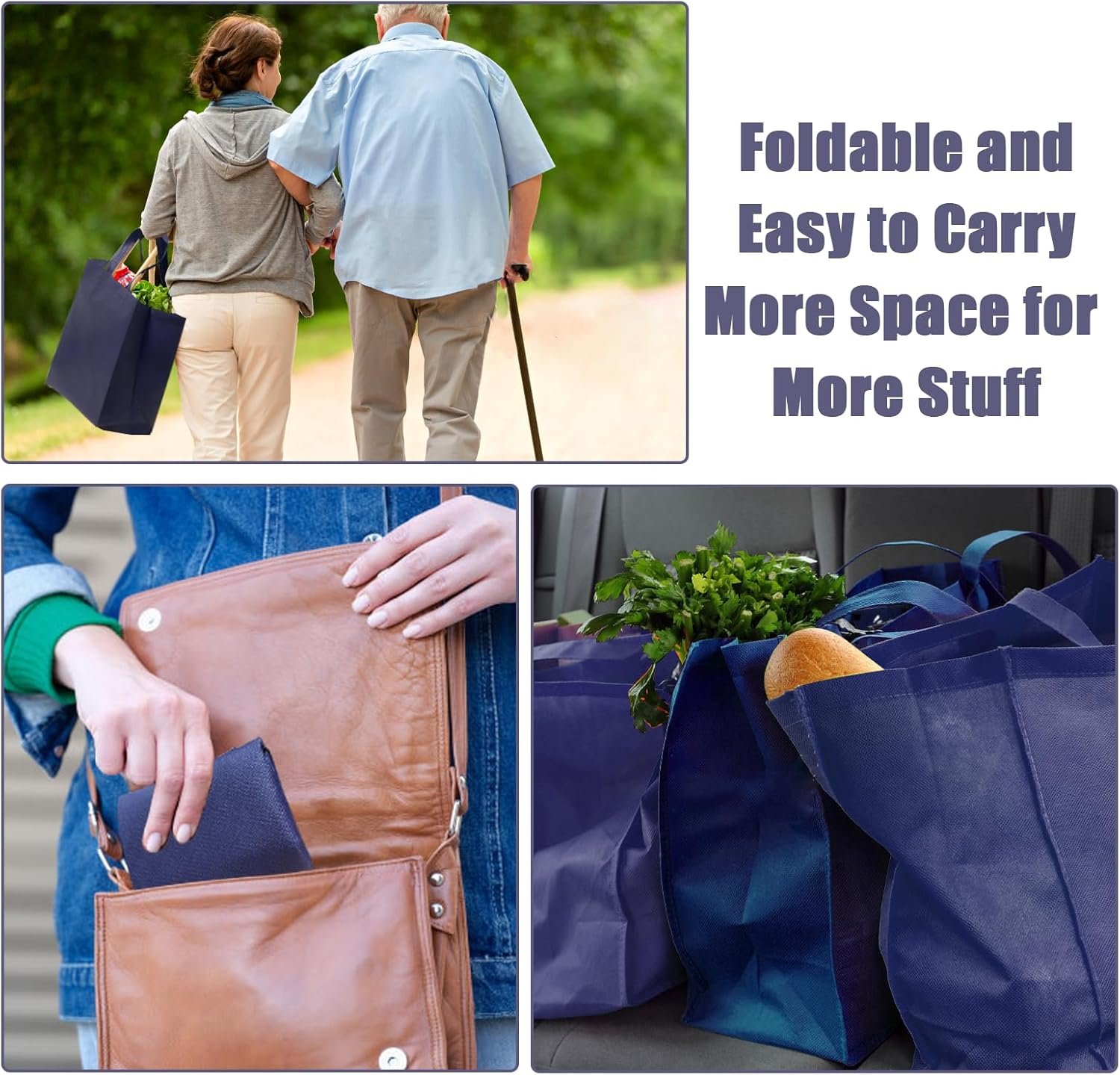 Wholesale 50Pcs Large Reusable Non-Woven Foldable Shopping Tote Bags with Handles Grocery Bulk for Boutiques Factory