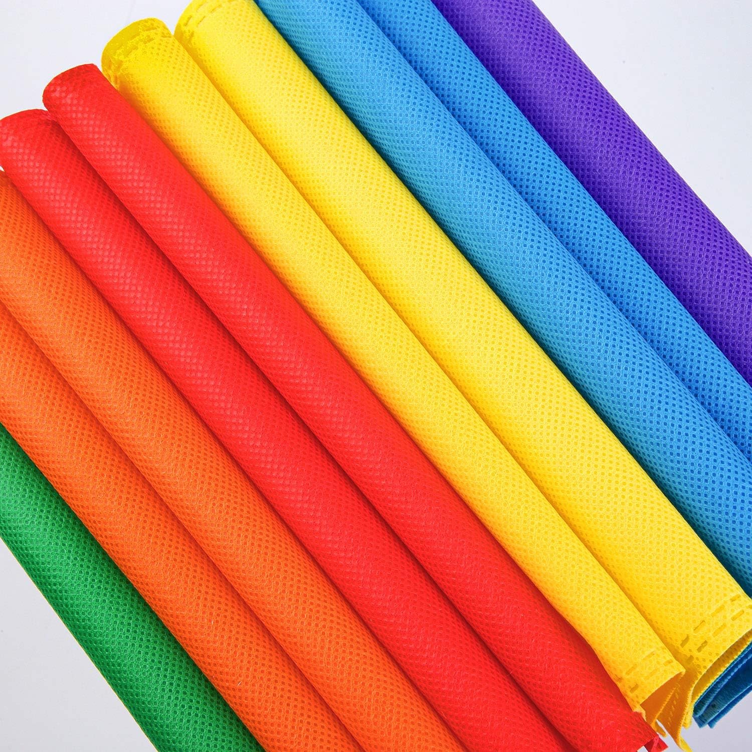 Wholesale 48 Pieces 7.8×7.8 Inch Rainbow Non-woven Tote Bags with Handles Bulk Party Favor Goodie Gift Bags for Birthday Candies Toys Snacks Factory Wholesale 48 Pieces 7.8×7.8 Inch Rainbow Non-woven Tote Bags with Handles Bulk Party Favor Goodie Gift Bags for Birthday Candies Toys Snacks Factory