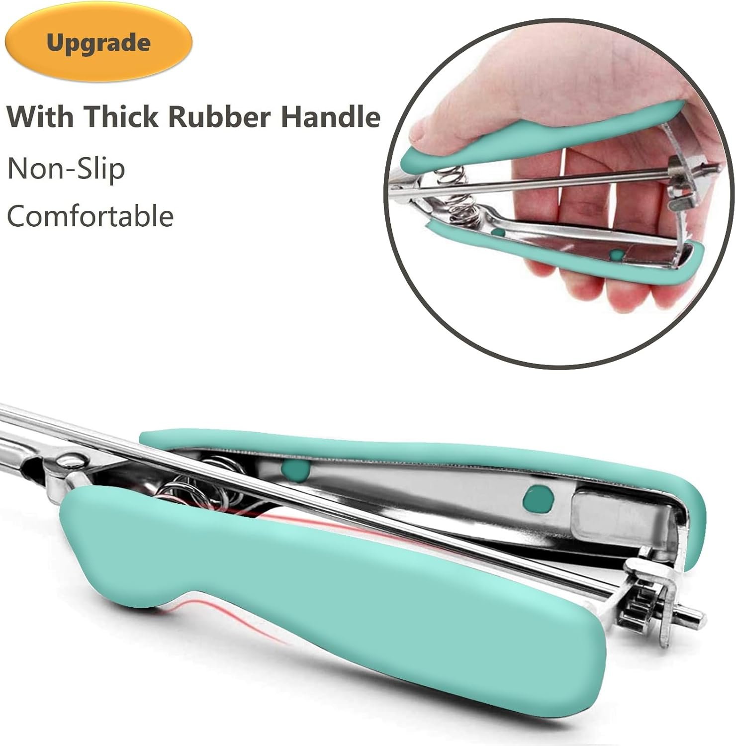 OEM 3-Pc 18/8 Stainless Steel Cookie Scoop Set with Trigger Release Mint Soft Grip for Ice Cream Dough Baking Factory