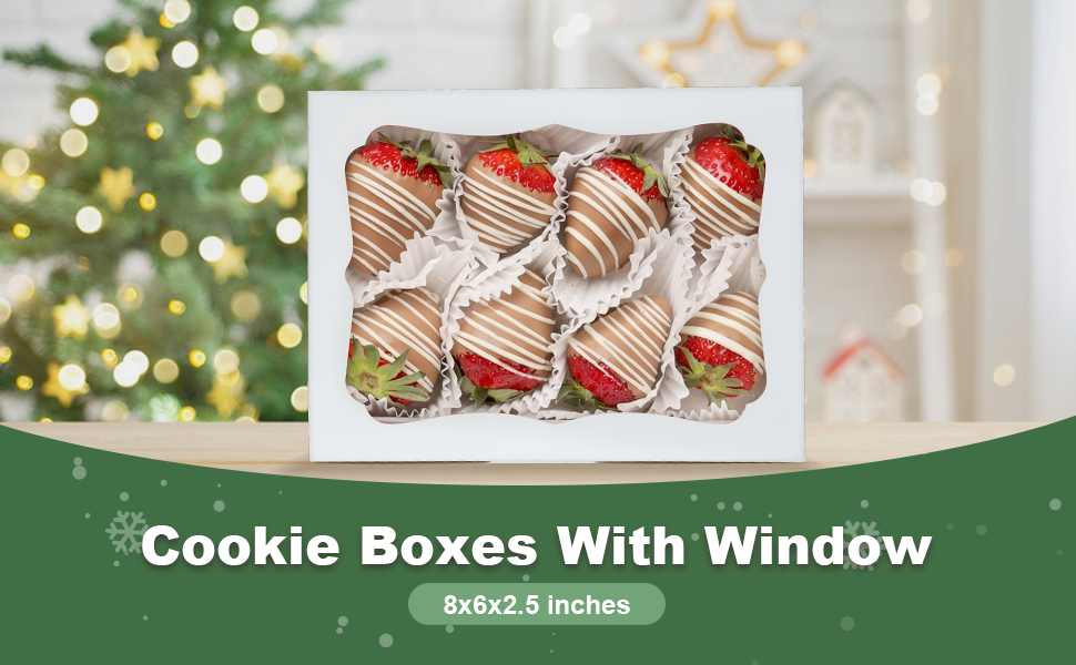 Wholesale 20pcs 8x6x2.5 Inch White Window Bakery Boxes for Cookies Pastries Macarons Donuts Muffins Chocolate Cupcakes Candy Gifts Factory Wholesale 20pcs 8x6x2.5 Inch White Window Bakery Boxes for Cookies Pastries Macarons Donuts Muffins Chocolate Cupcakes Candy Gifts Factory